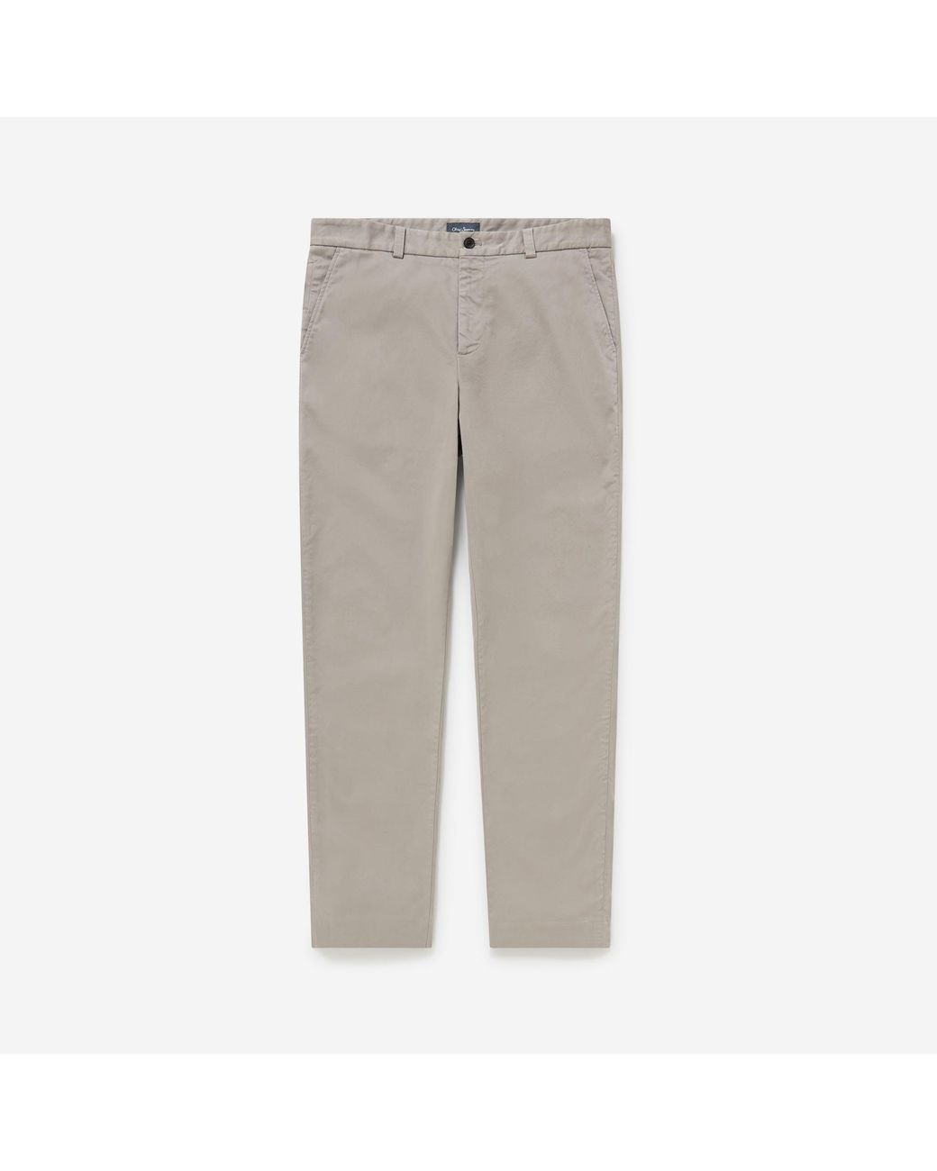 Oliver Sweeney Gray Garment Dyed Cotton Chinos for men