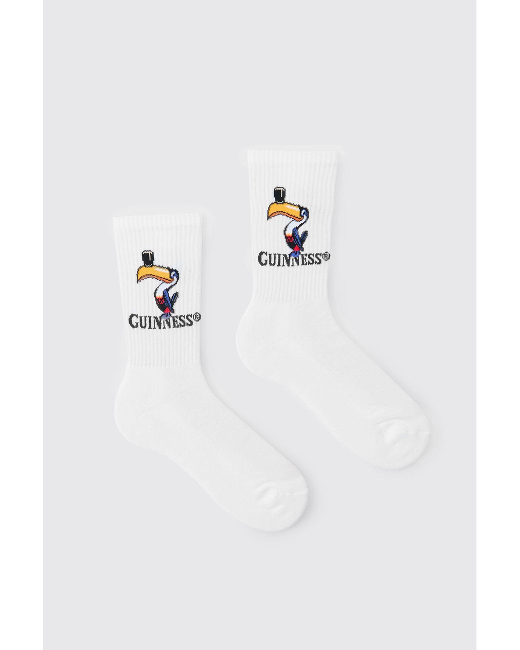 BoohooMAN Blue Guinness Toucan License Socks for men