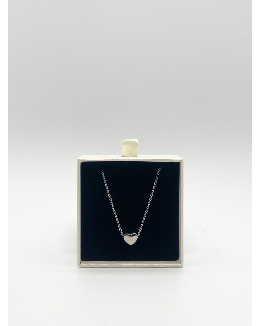 SVNX Blue Small Heart Necklace