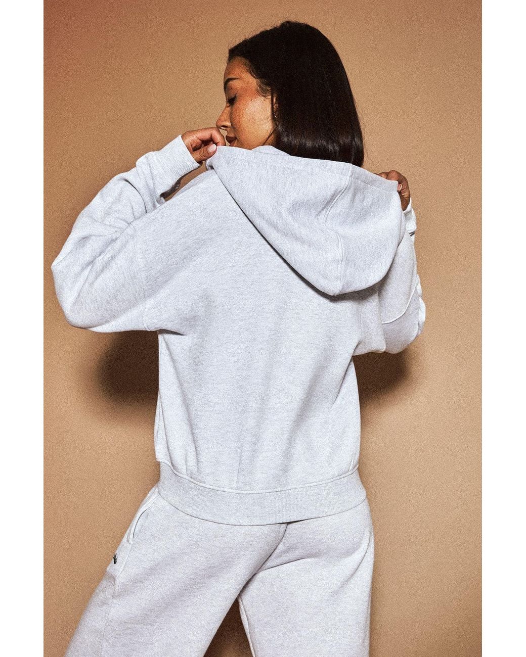 DSGN Studio Blue Boxy Zip Through Hoodie
