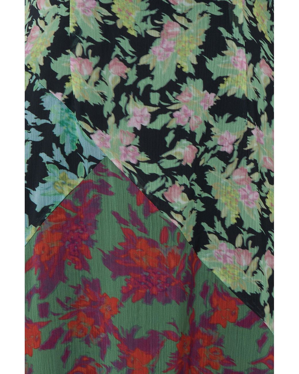 Warehouse Multicolor Patch Racerback Midi Dress