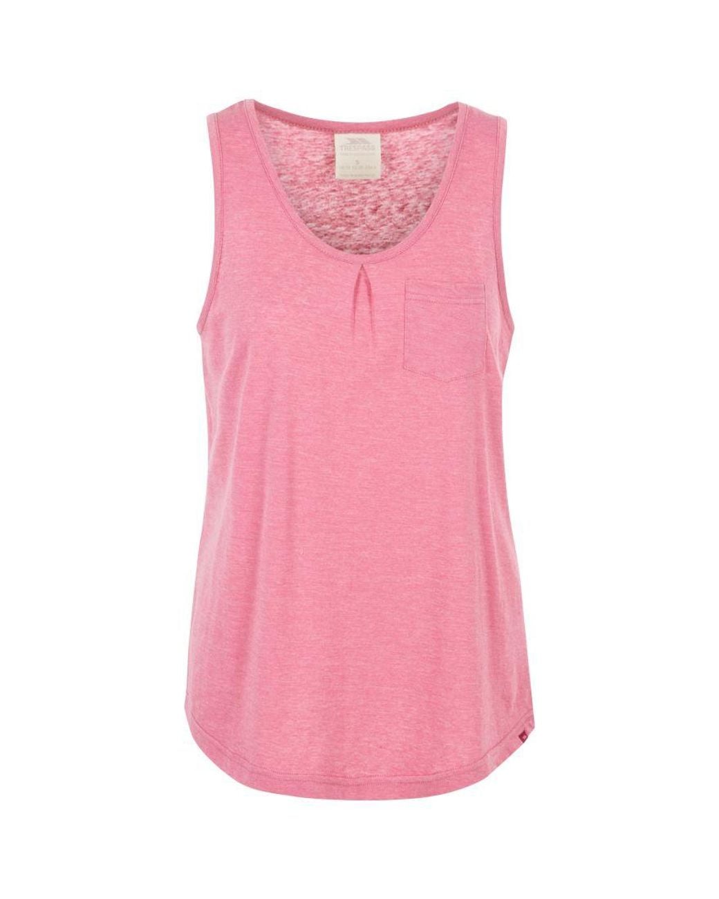 Trespass Pink Ladies Fidget Sleeveless Vest Blush Marl)