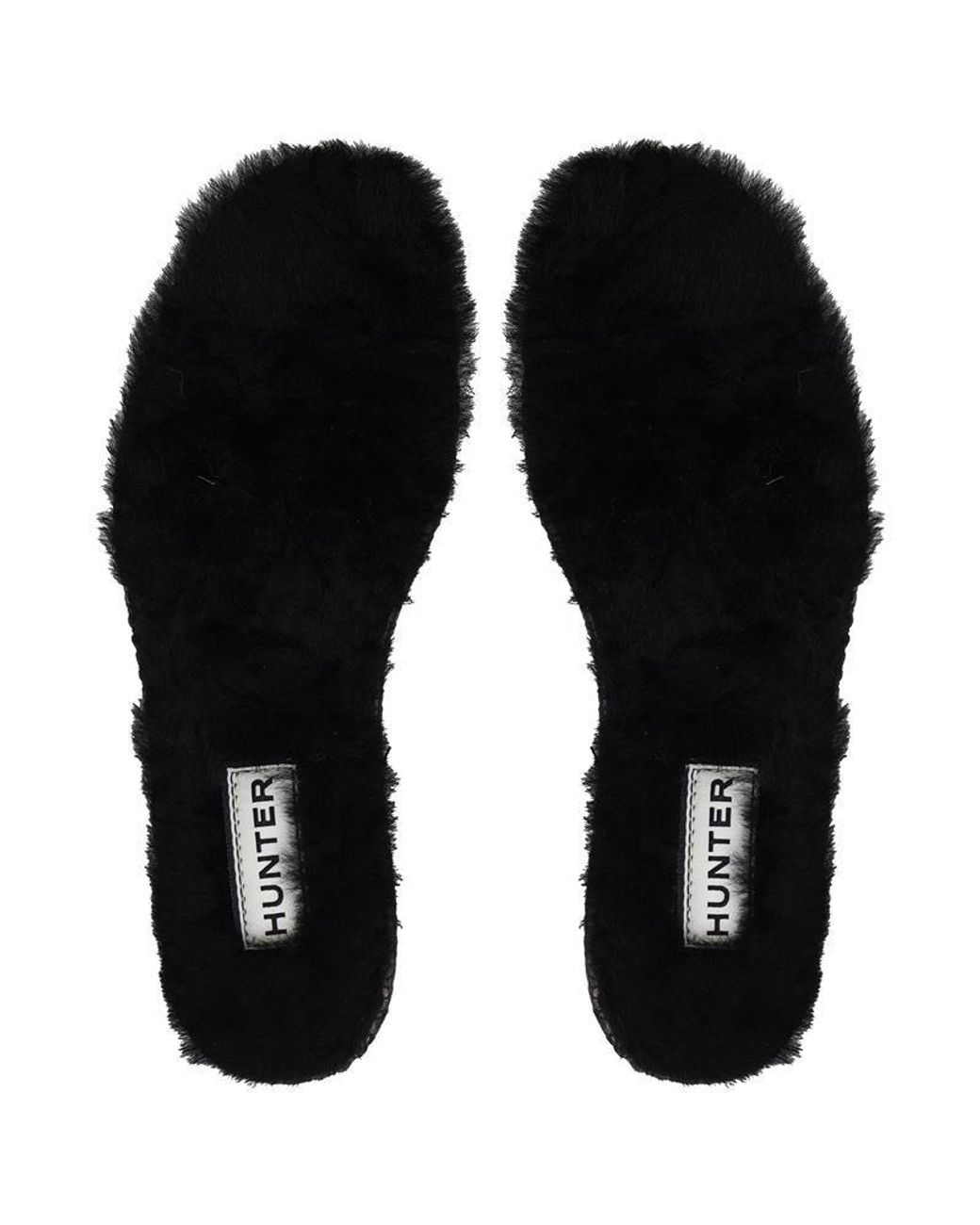 Hunter Black Luxury Shearling Insoles for men