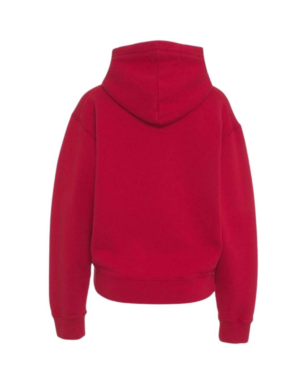 DSquared² Red Milano Logo Cool Fit Hoodie Cotton for men