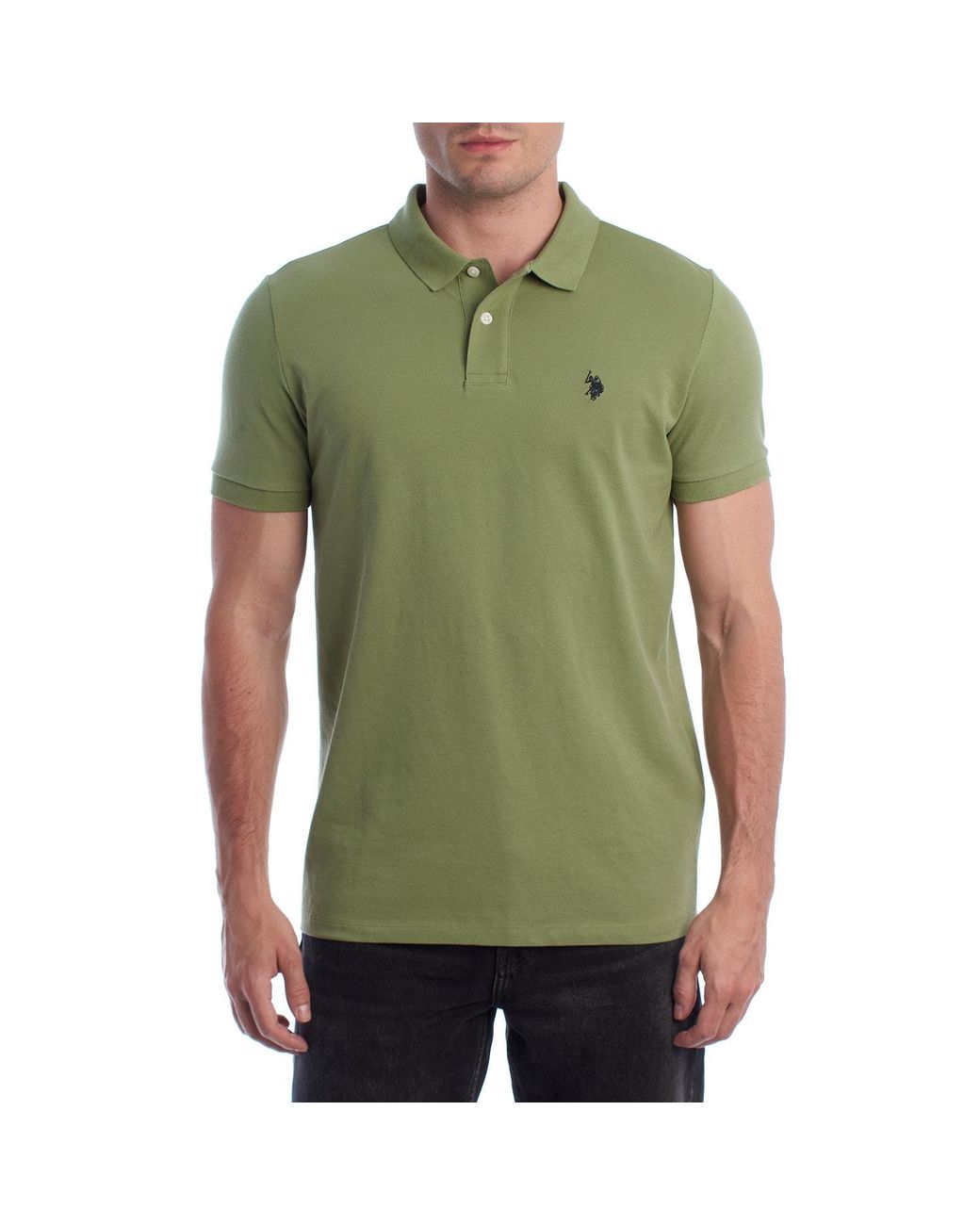 U.S. POLO ASSN. Green Short Sleeve Shirt Us41197052 for men