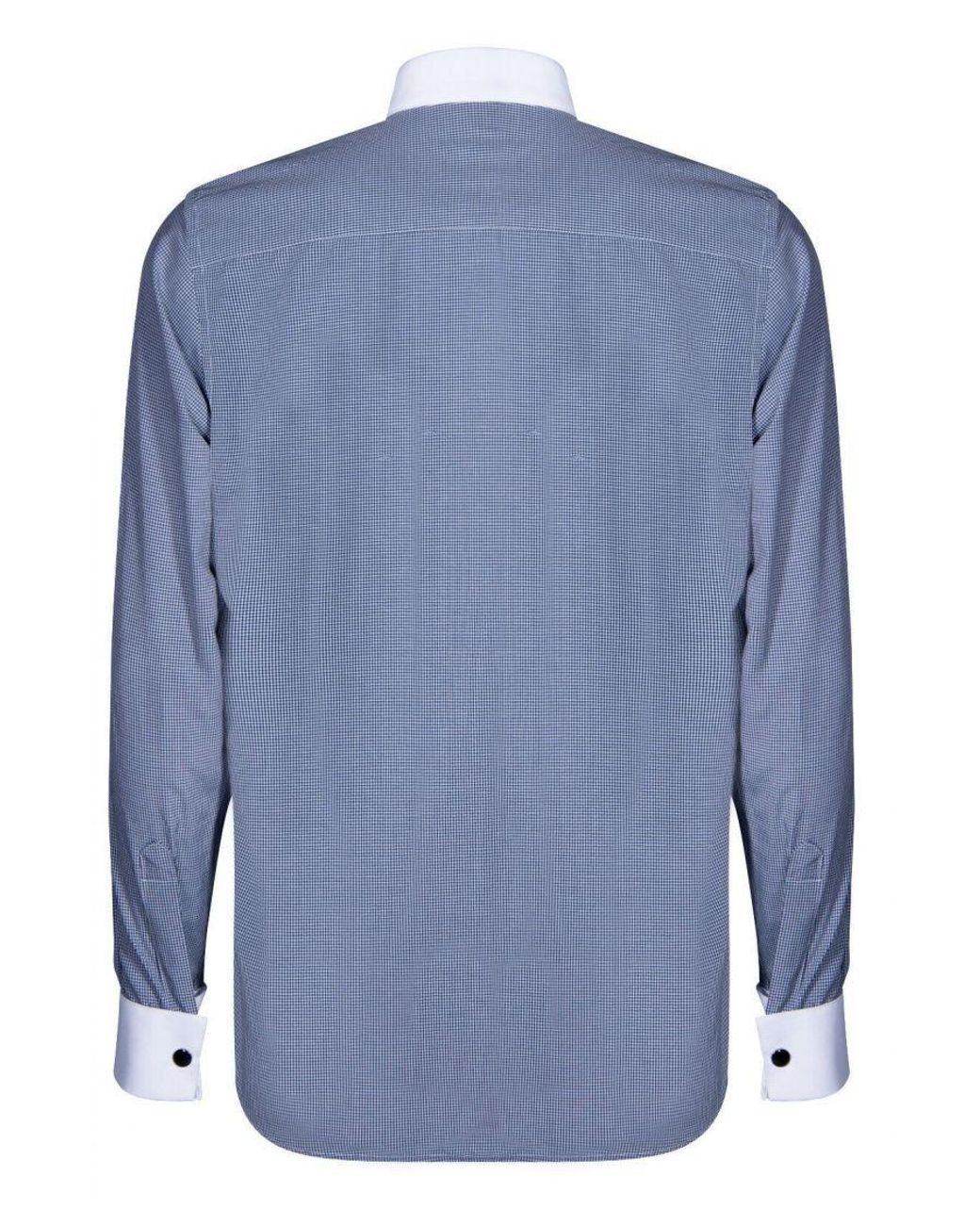 TruClothing Blue Club Collar Shirt 1920S Peaky Blinders With Bar Poplin Pin Smart Cotton for men