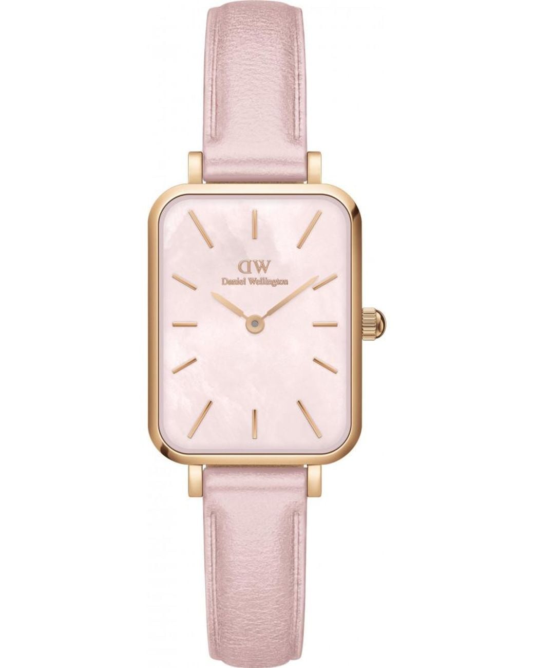 Daniel Wellington Pink Dw00100636 Ladies Quadro Watch