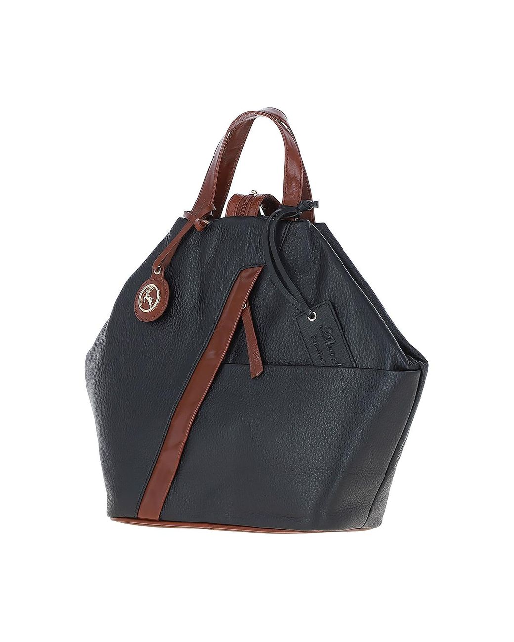 Ashwood Leather Blue 'Lydia' Convertible Real Tote Backpack