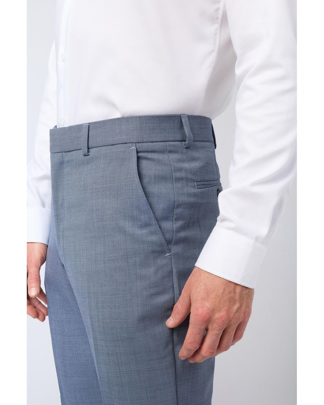 Racing Green Blue Airforce Suit Trouser for men