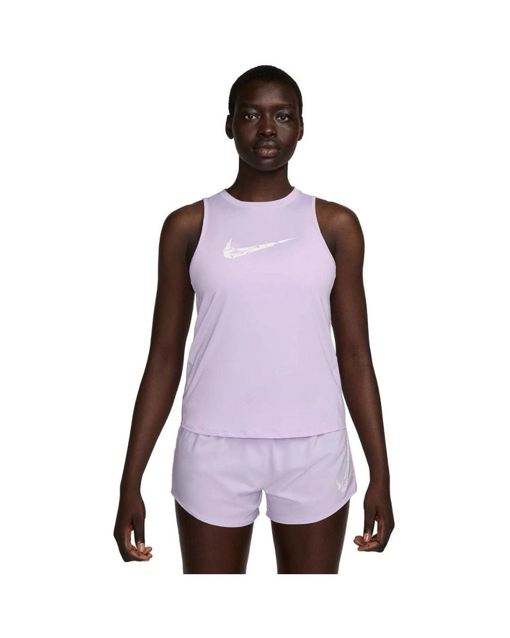 Nike Purple W Nk One Swoosh Running Vest
