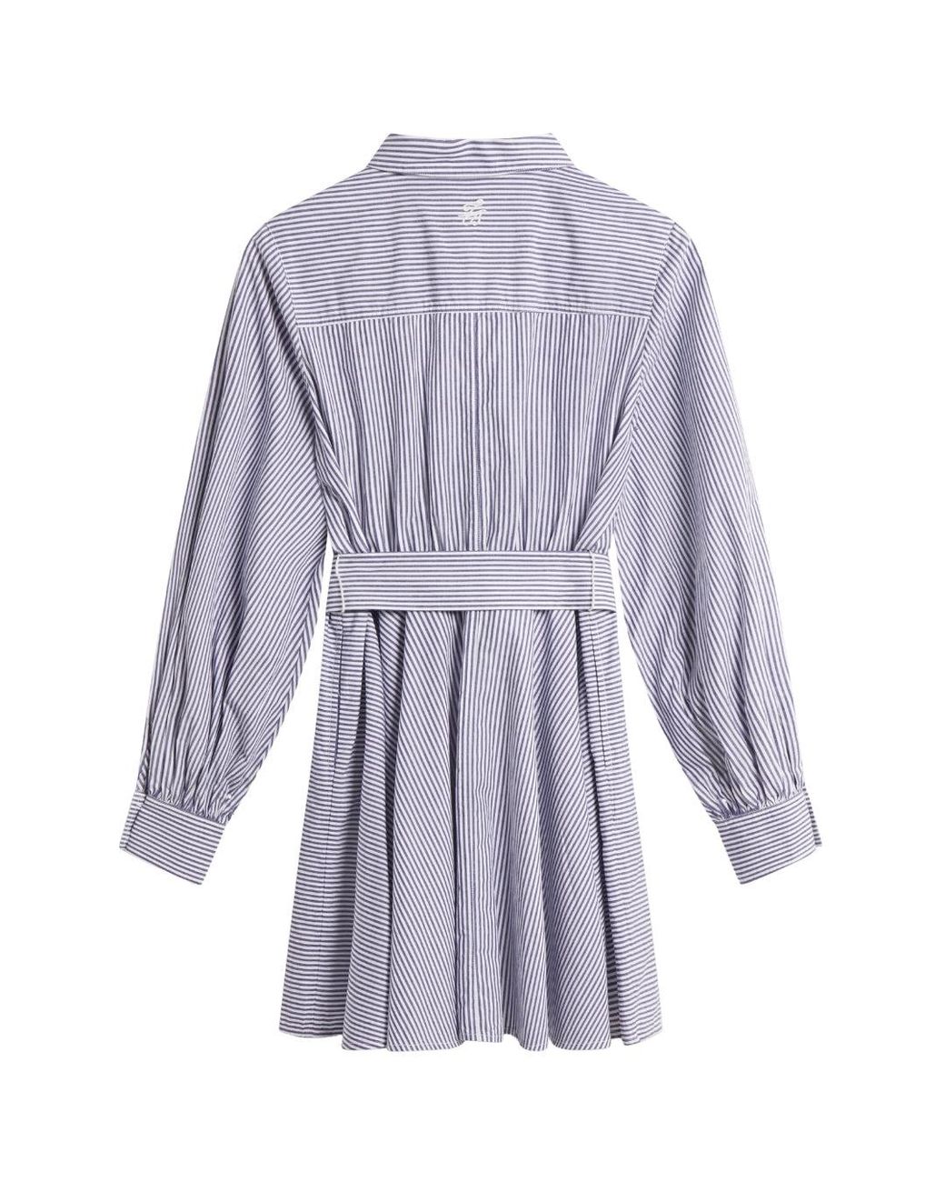 Ted Baker Blue Ibarra Cotton Shirt Mini Dress