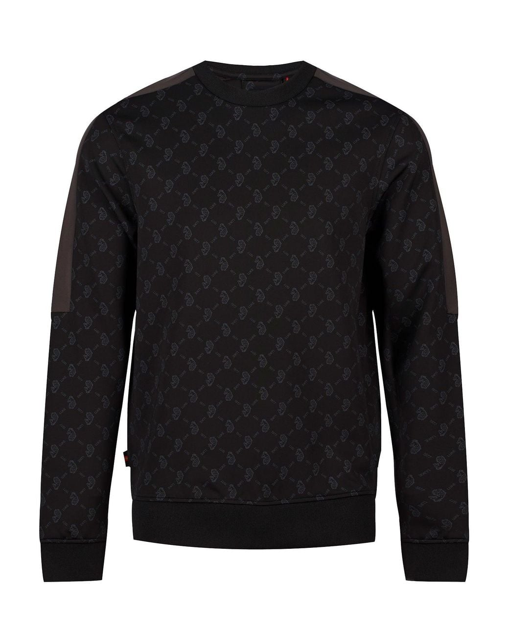 Luke 1977 Black Gazzas Tears Overprint Sweatshirt for men