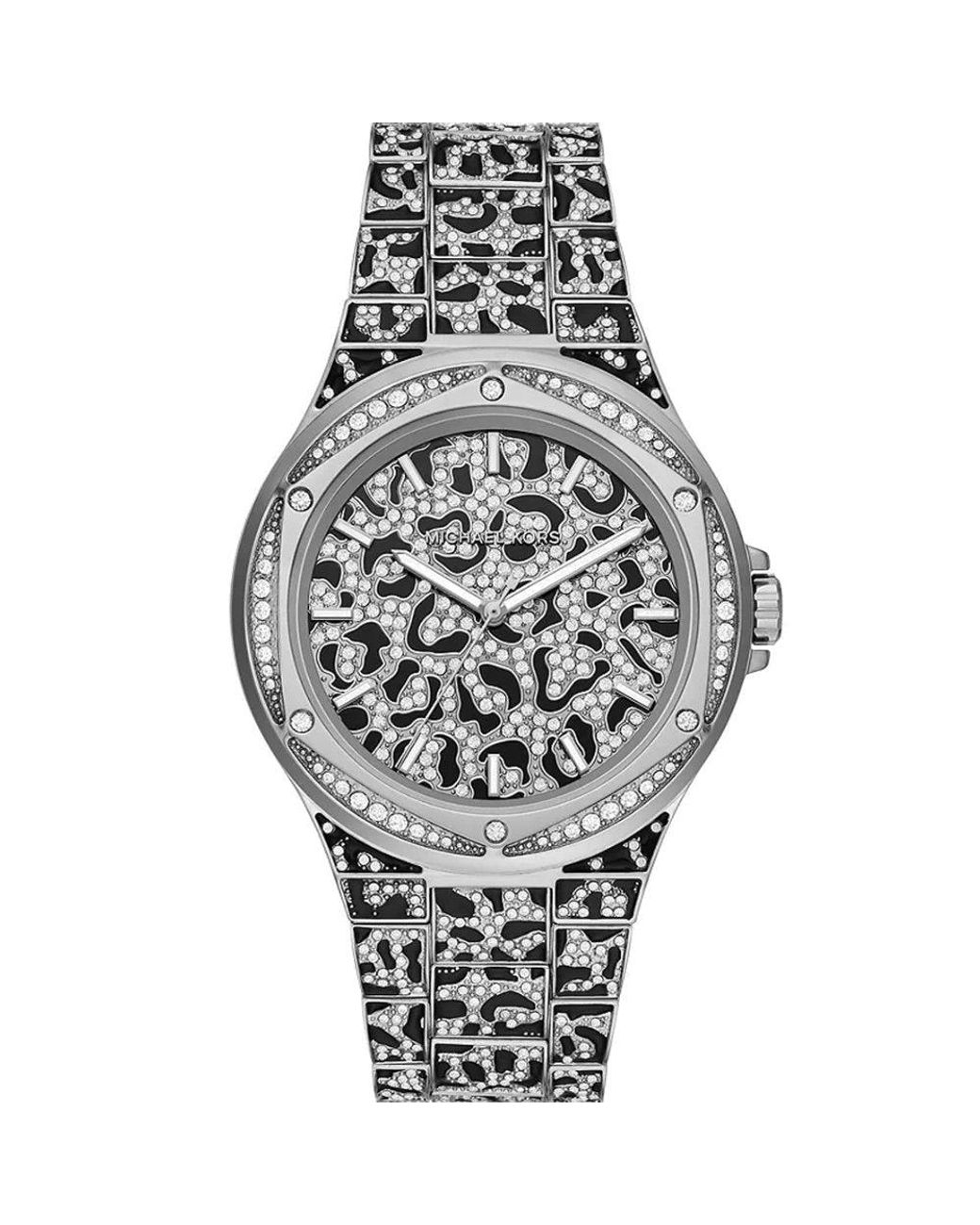 Michael Kors Metallic Mk7408 Animal Two-Tone Ladies Watch