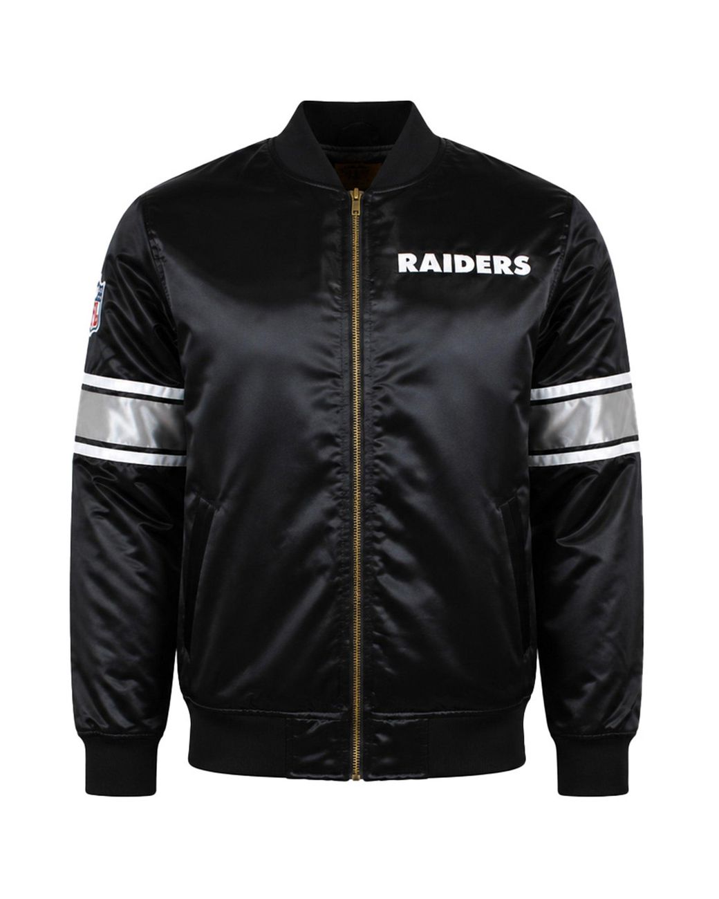 Mitchell & Ness Black Nfl Oakland Raiders Heavyweight Satin Jacket for men