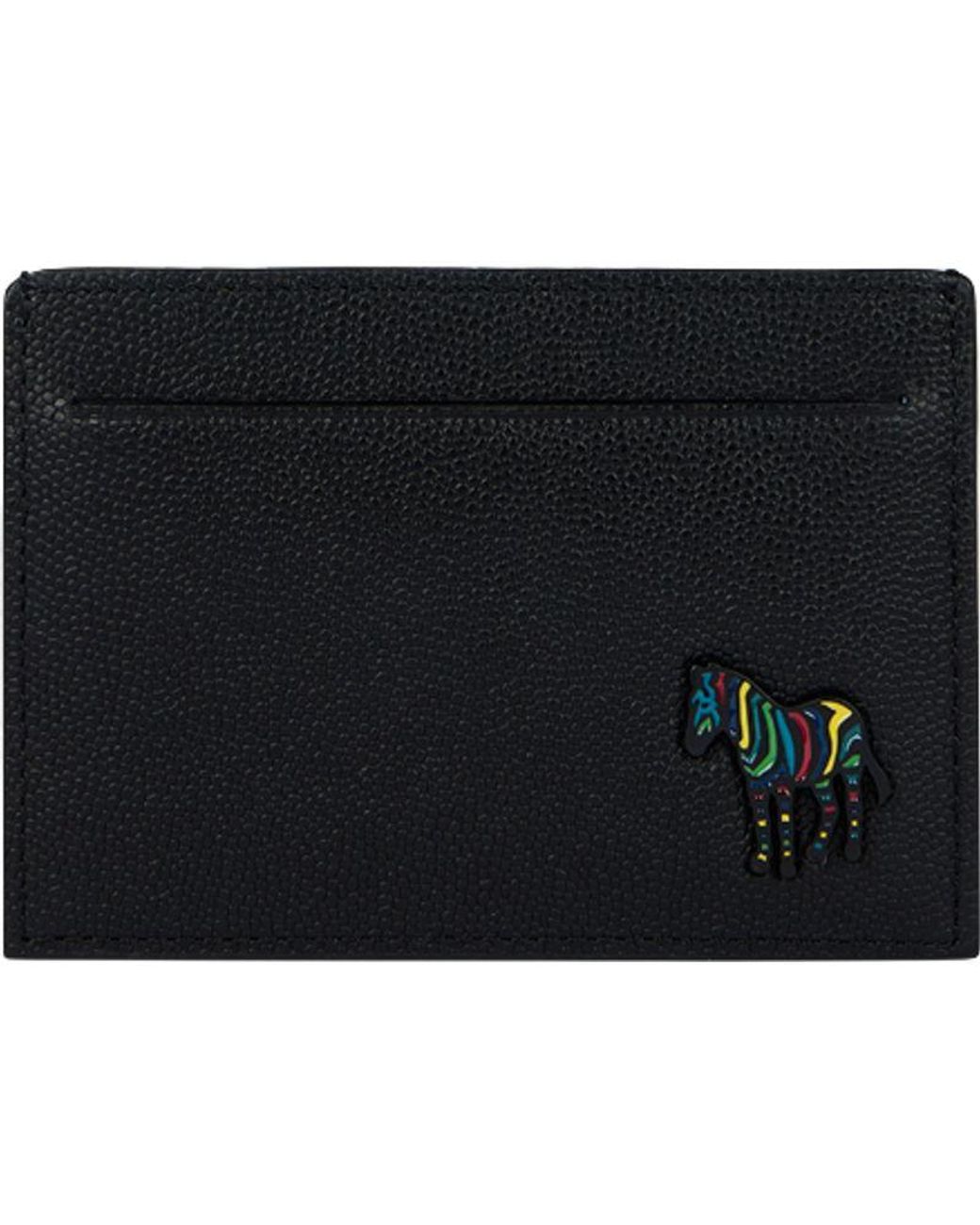Paul Smith Black Zebra Card Holder for men