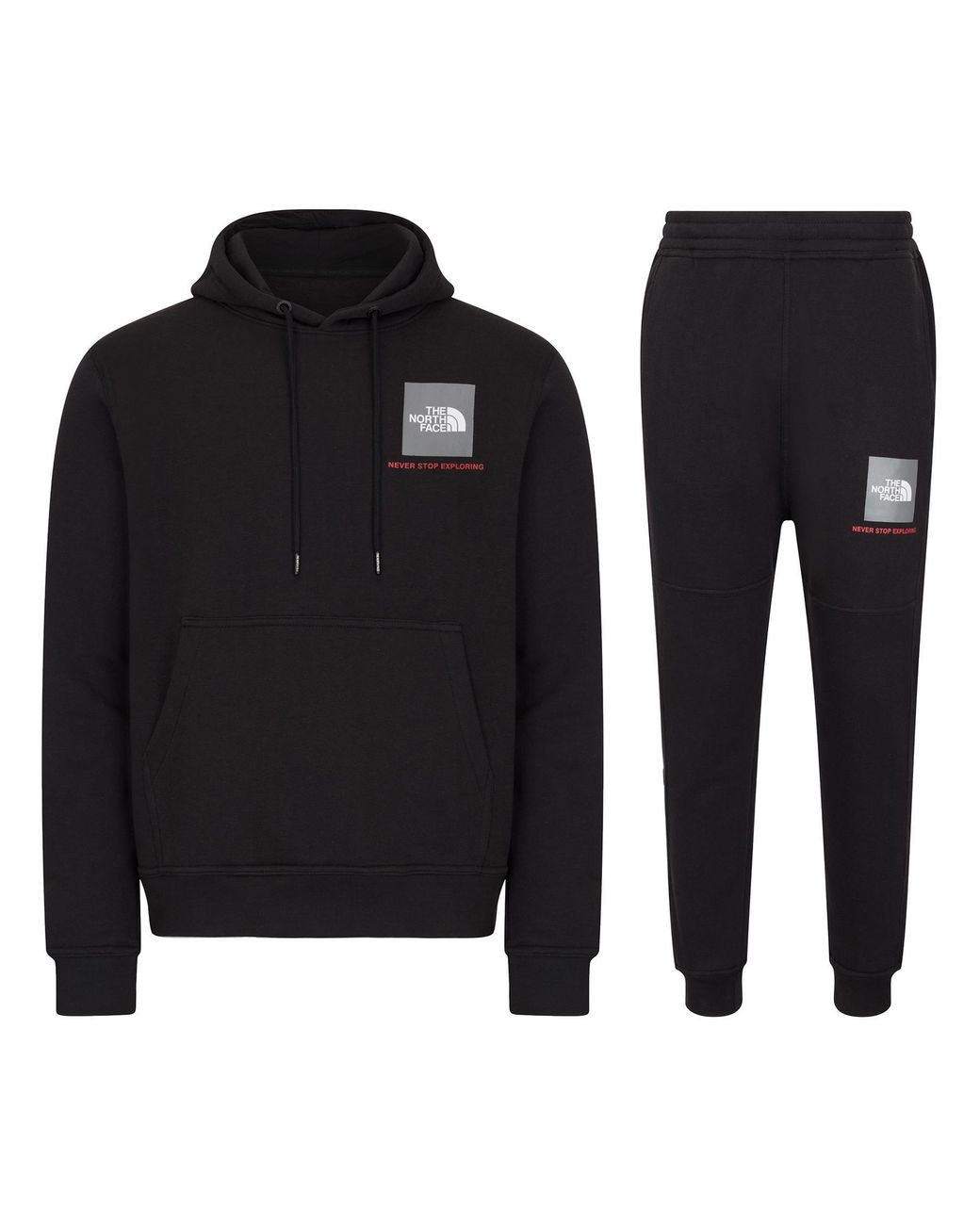 The North Face Box Hooded Tracksuit Set in Black for Men Lyst UK
