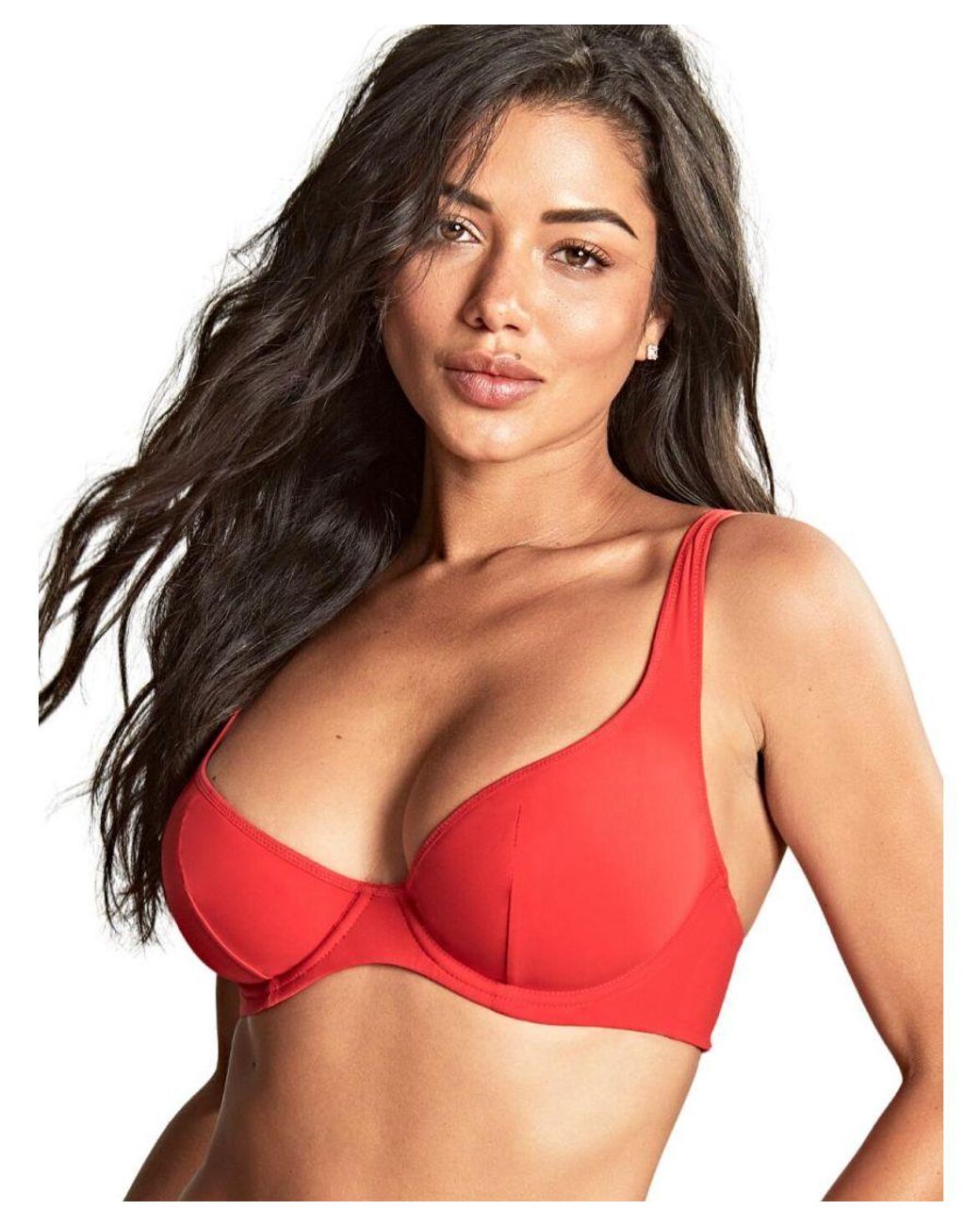 Panache Red Rossa Triangle Bikini Top