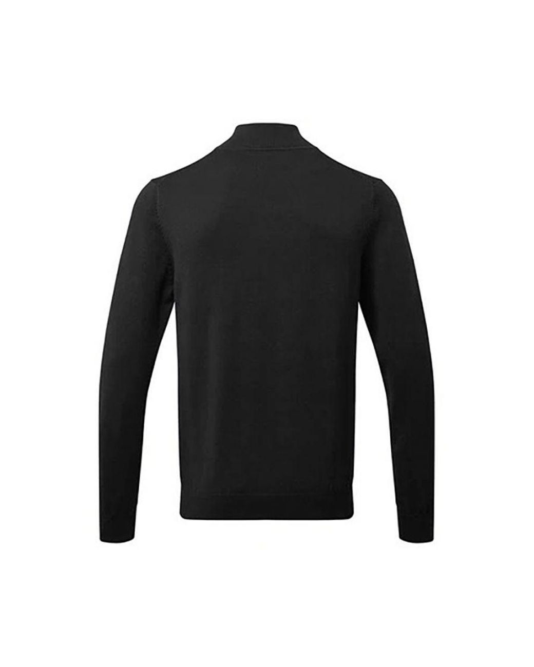 Asquith & Fox Black Cotton Blend Zip Sweatshirt for men