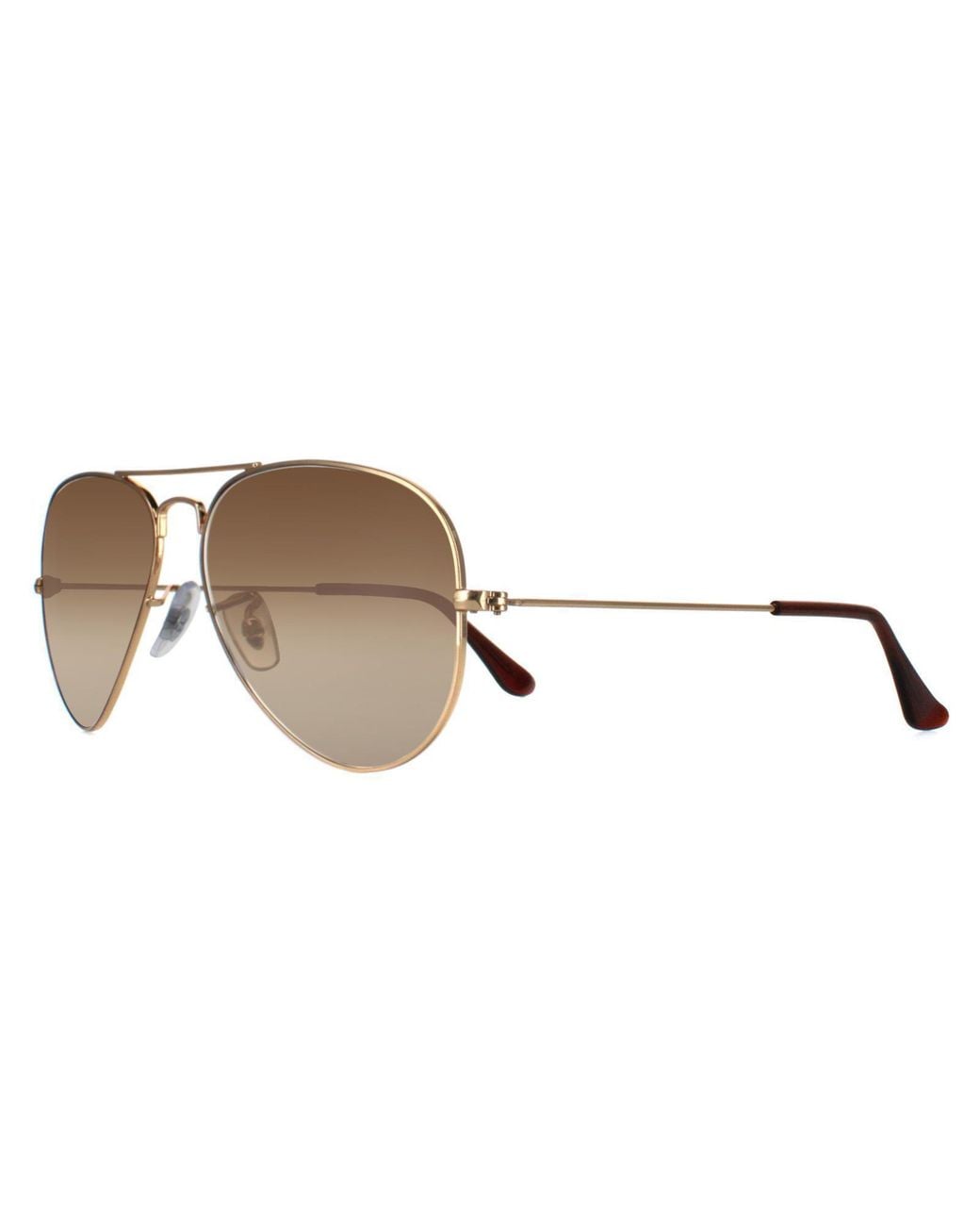 Ray-Ban Brown Sunglasses Aviator 3025 001/51 Shade Metal