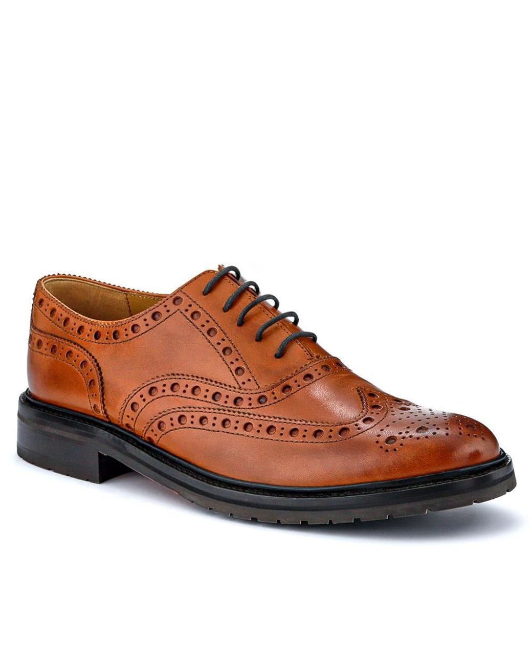 Jones Bootmaker Brown Bertie Oxford Brogues for men