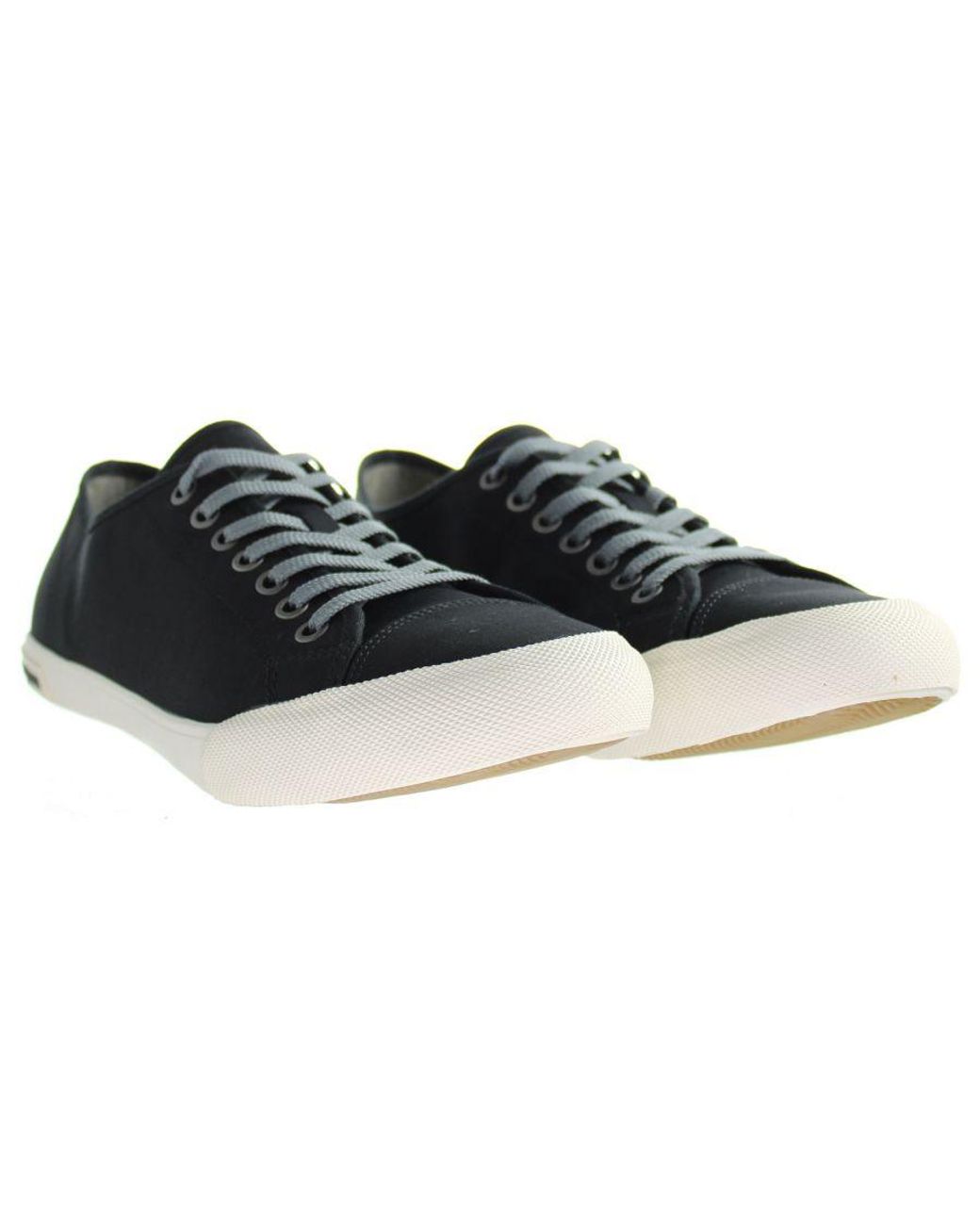 Seavees Black Army Issue Sneaker Standard Nylon Shoes for men
