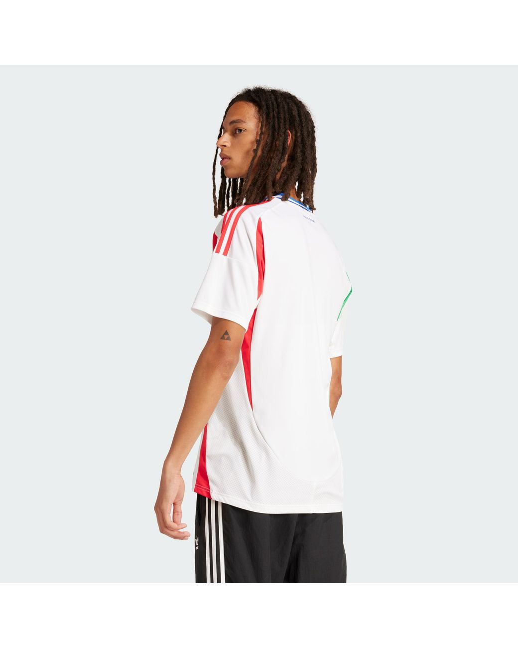 Adidas Originals White Italy 24 Away Jersey for men