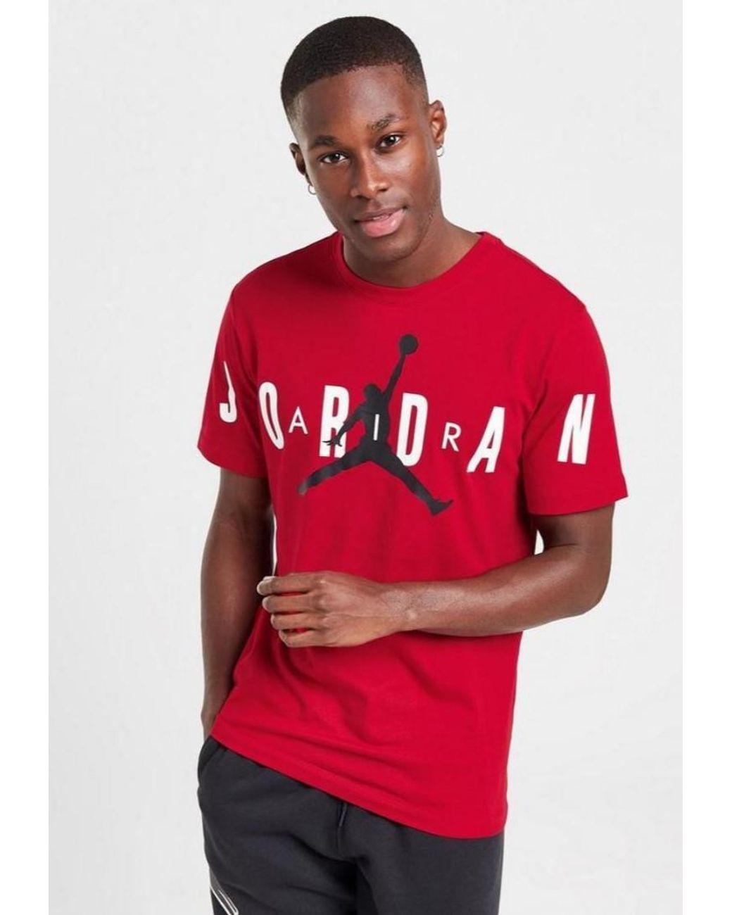 Nike Air Jordan Stretch T Shirt in Red for Men | Lyst UK