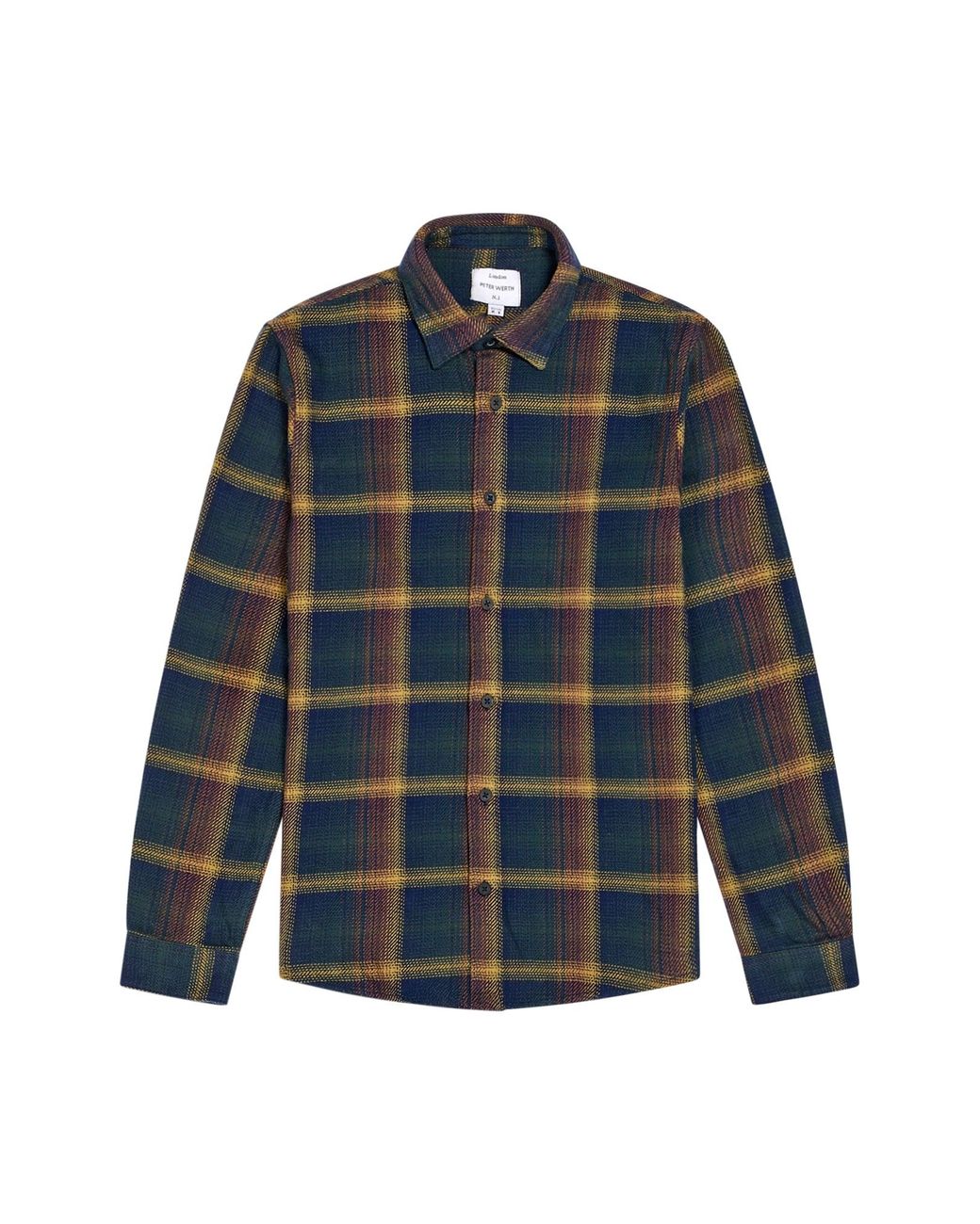 Peter Werth Blue Abbott Ls Shirt for men