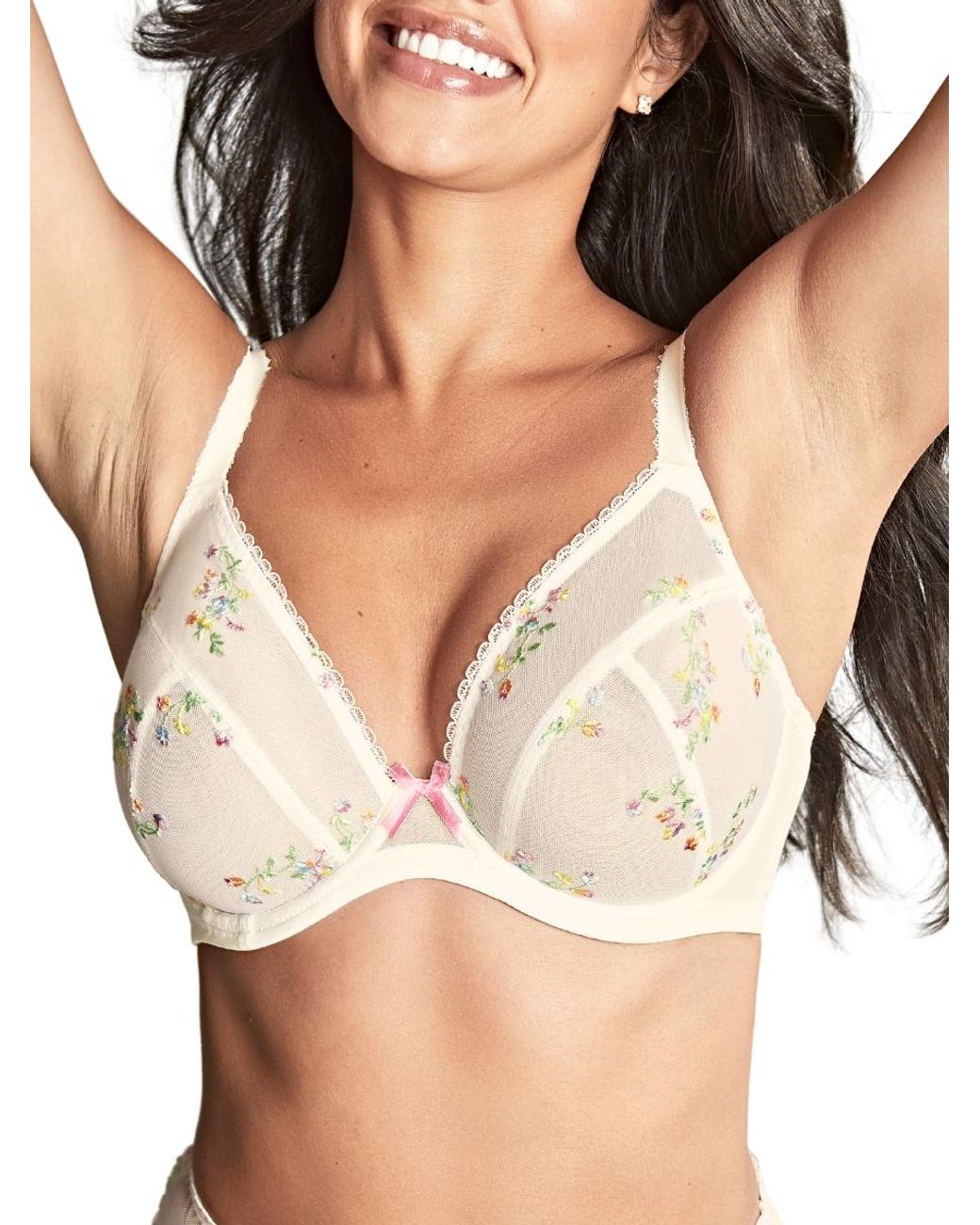 Panache Brown Meadow Plunge Bra