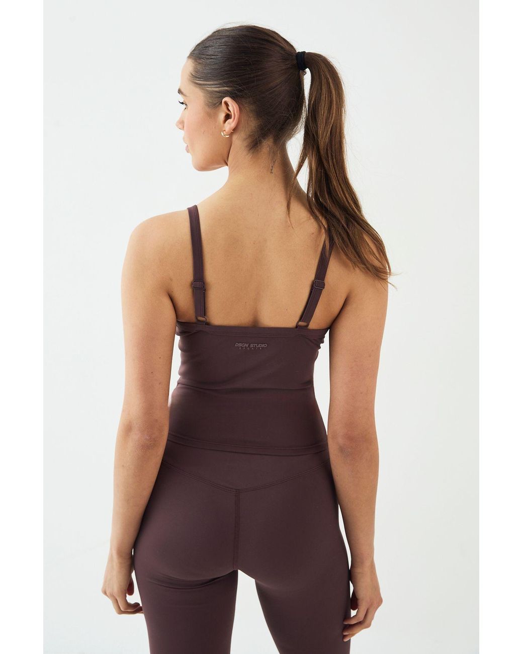 DSGN Studio Purple Sculpt Thick Binding Vest Top