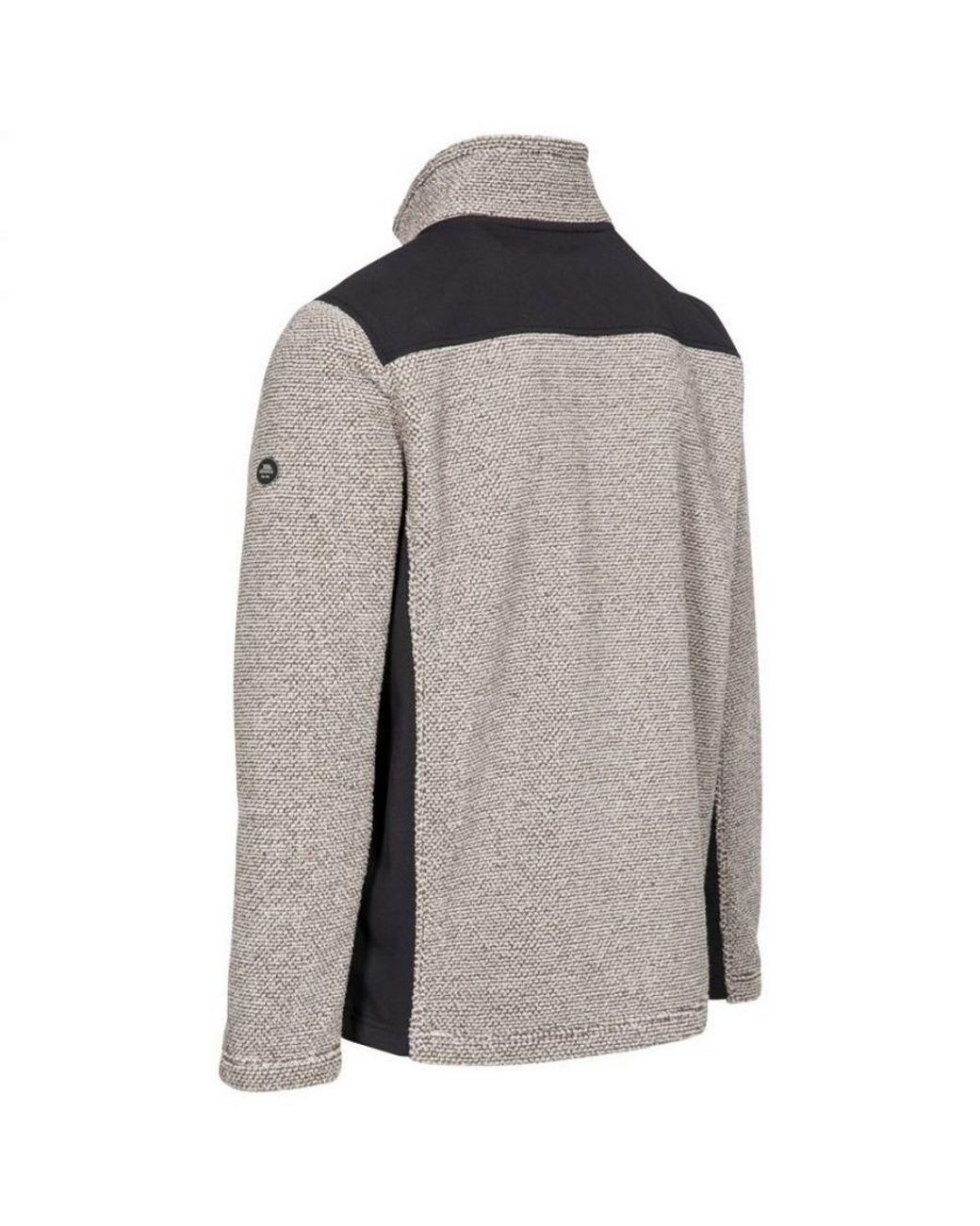 Trespass Gray Farantino Fleece Jacket (Truffle Stripe) for men