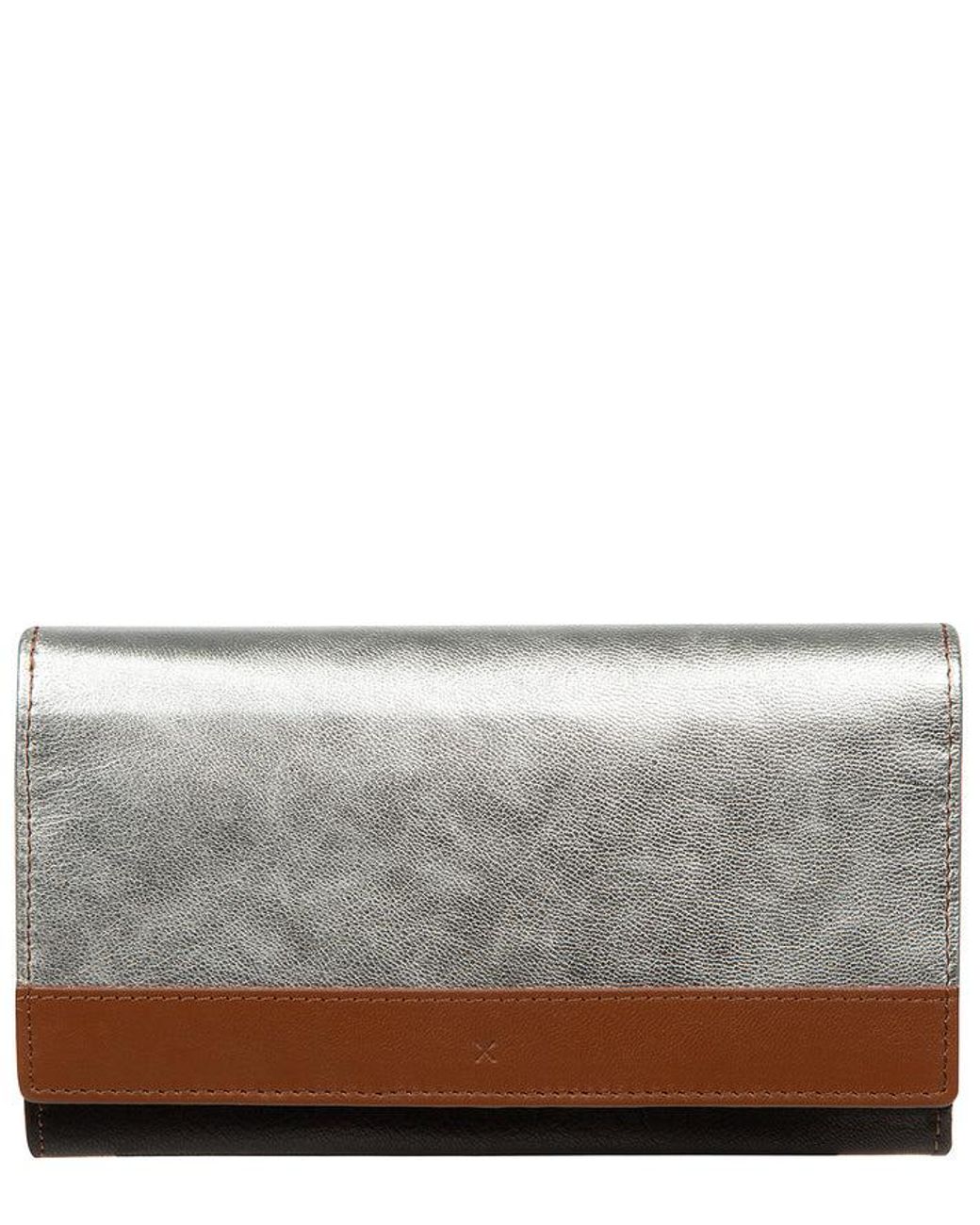 NiNa Amora Gray 'Mirella' Multi-Coloured Leather Purse
