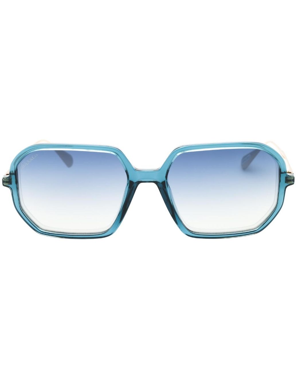 MAX&Co. Blue Max & Co Shiny Frame Gradient Sunglasses