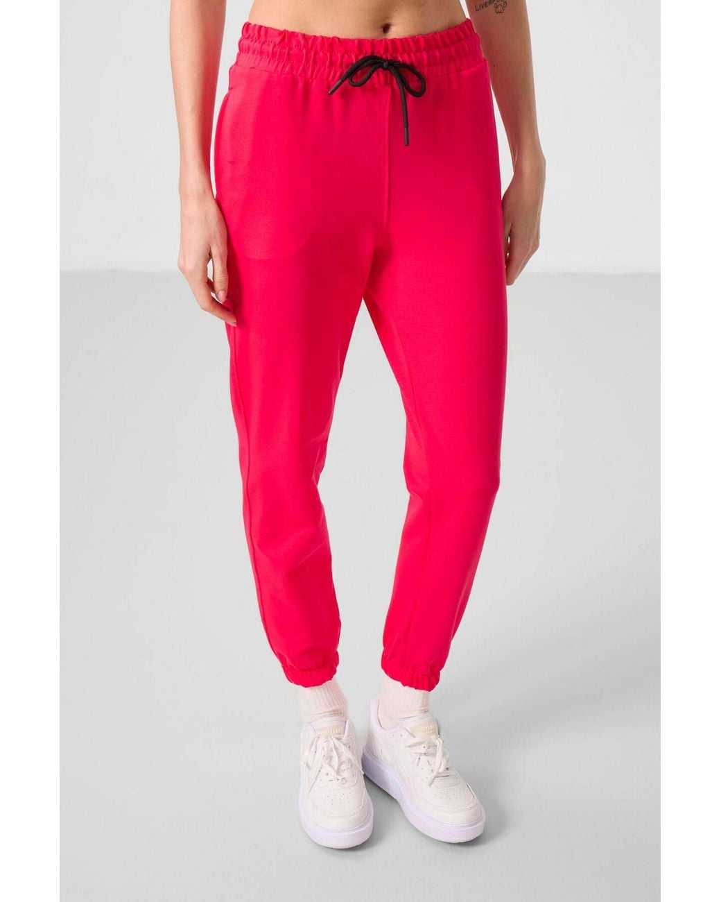 TOMMY LIFE Red Knit Tracksuit Set