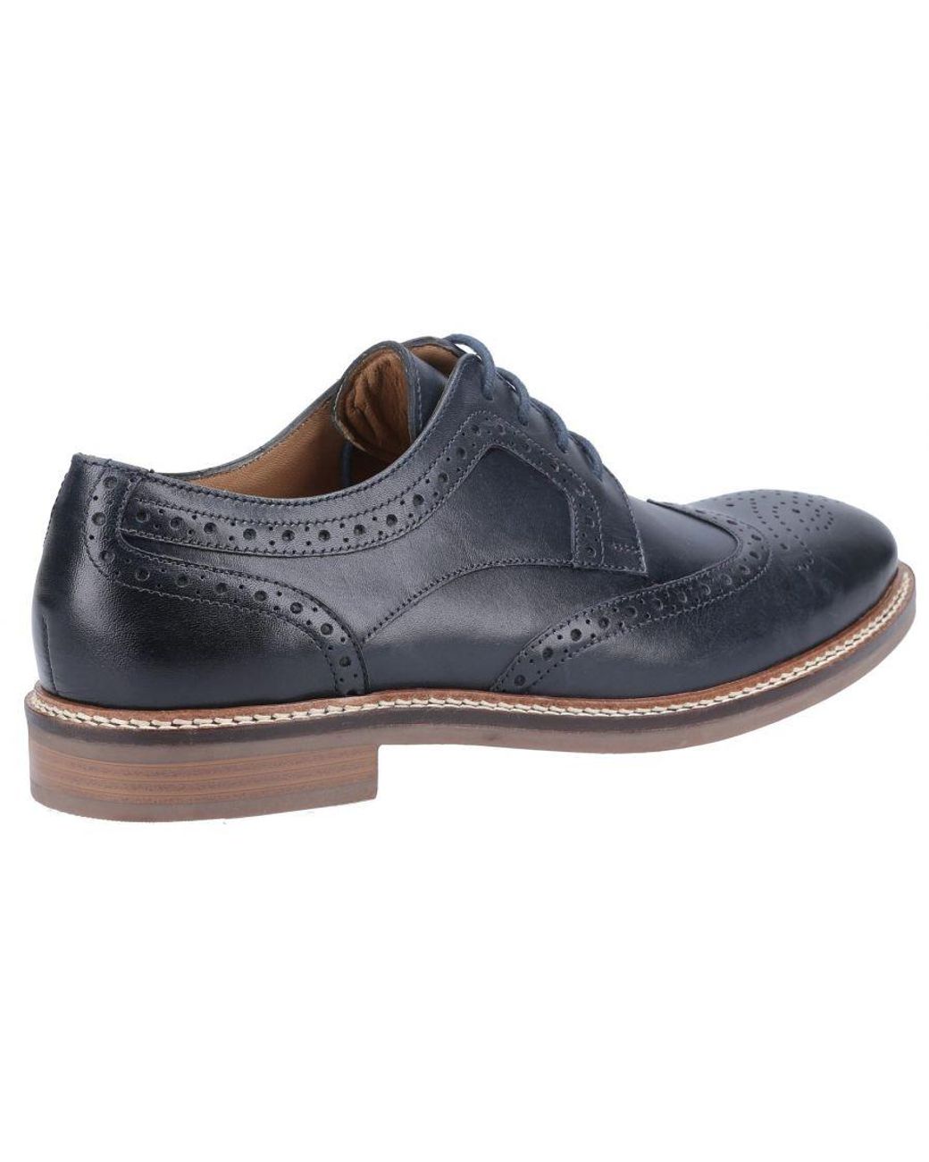 Hush Puppies Black Bryson Lace Shoes for men