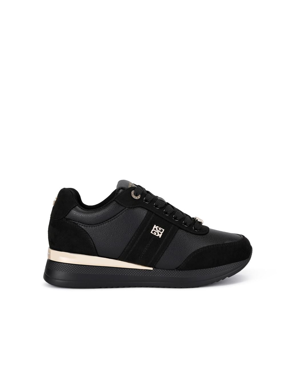 KG by Kurt Geiger Black Lina Laceup Sneakers