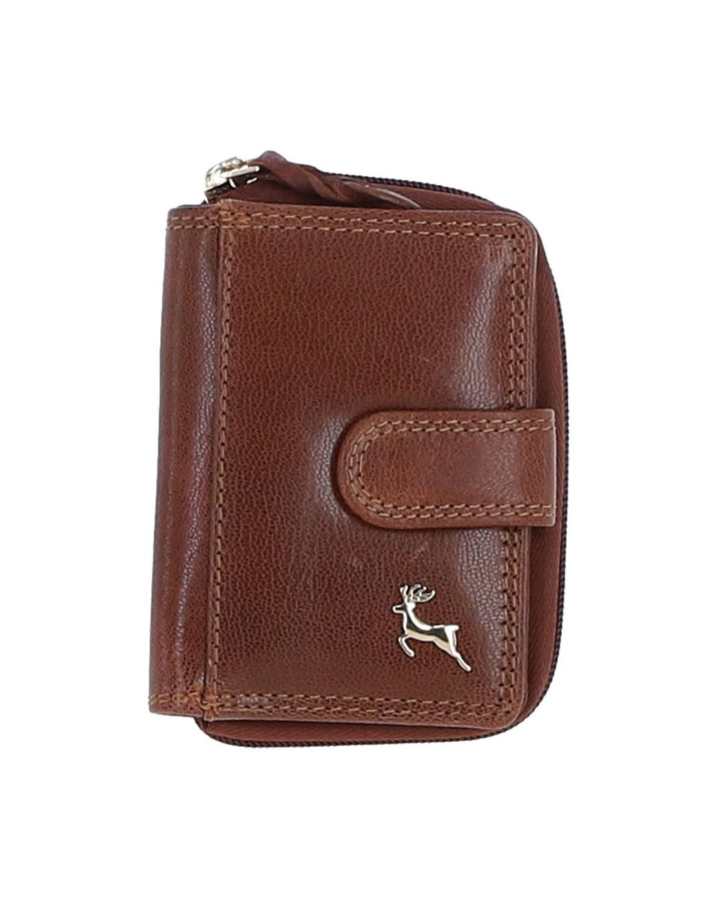 Ashwood Leather Brown Real Compact Purse