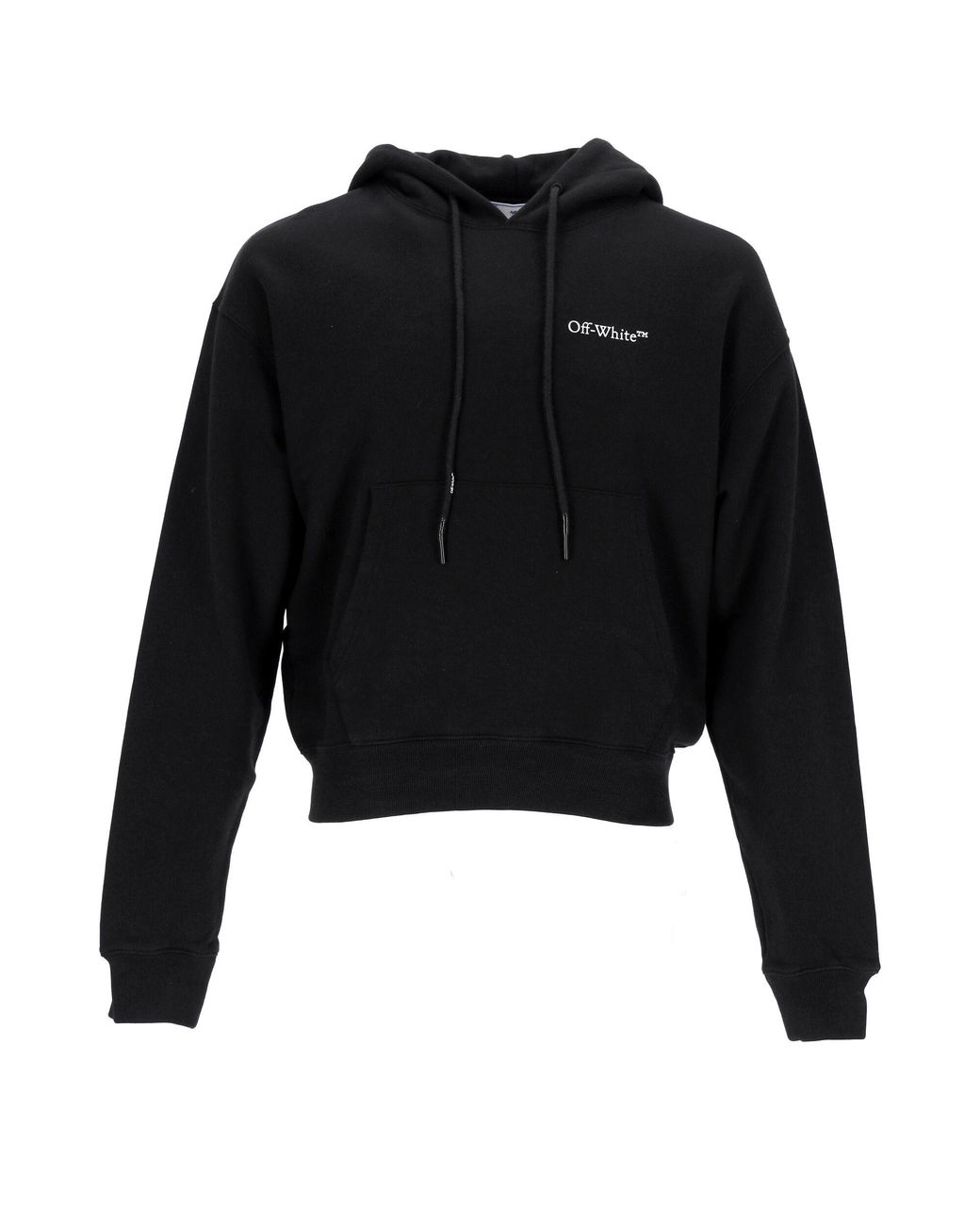 Off-White c/o Virgil Abloh Black Caravaggio Crowning Print Hoodie Cotton for men
