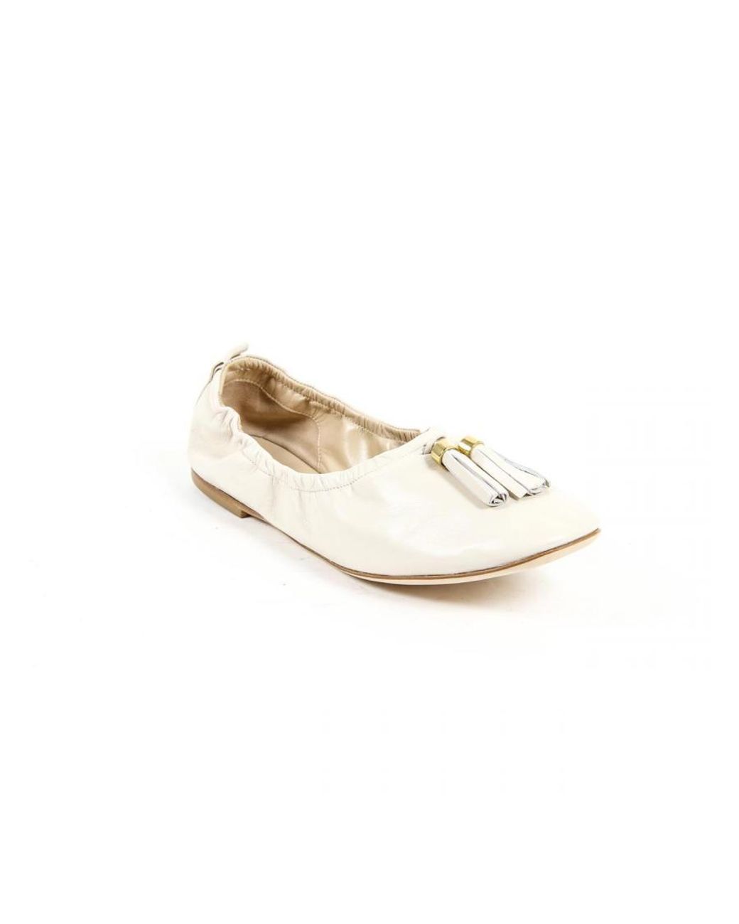 Versace 19.69 Abbigliamento Sportivo White V Ballerina 302998 Nappa Skin
