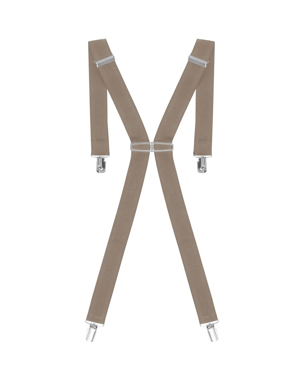Enzo Brown Elasticated Braces for men