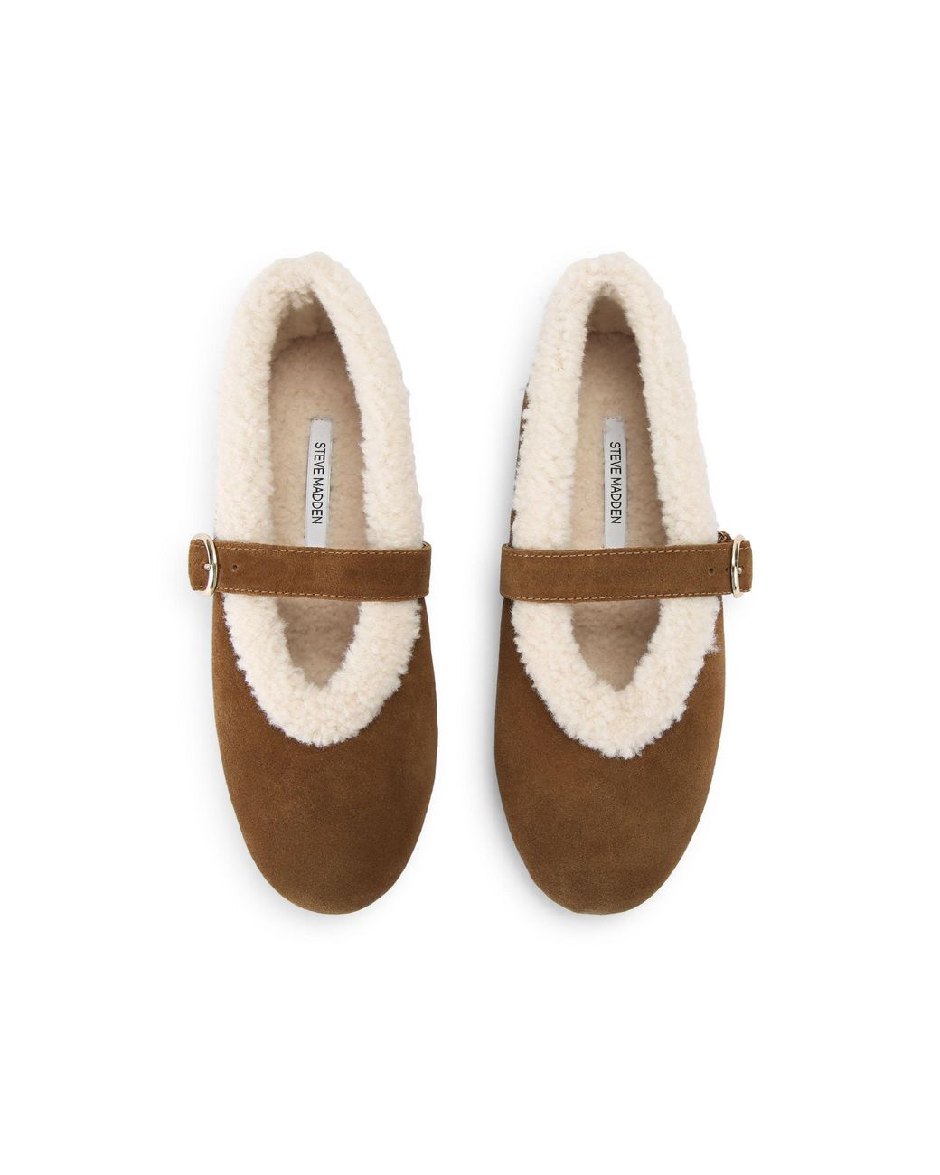 Steve Madden Brown Suede Lodge Ballet Flats