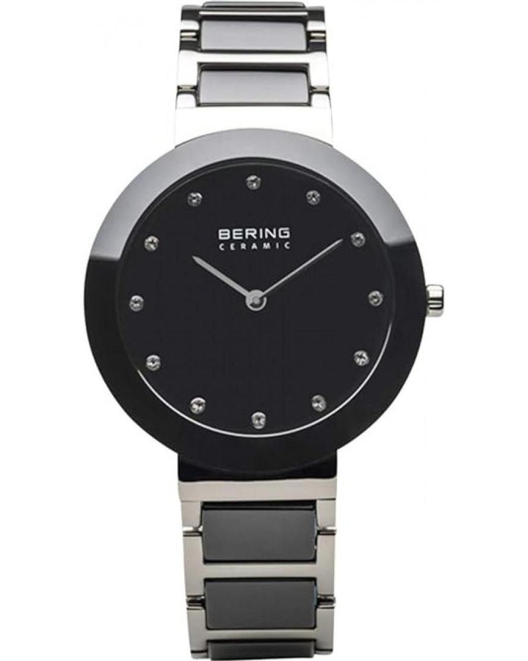 Bering Time Gray 11434-742 Ladies Ceramic Watch
