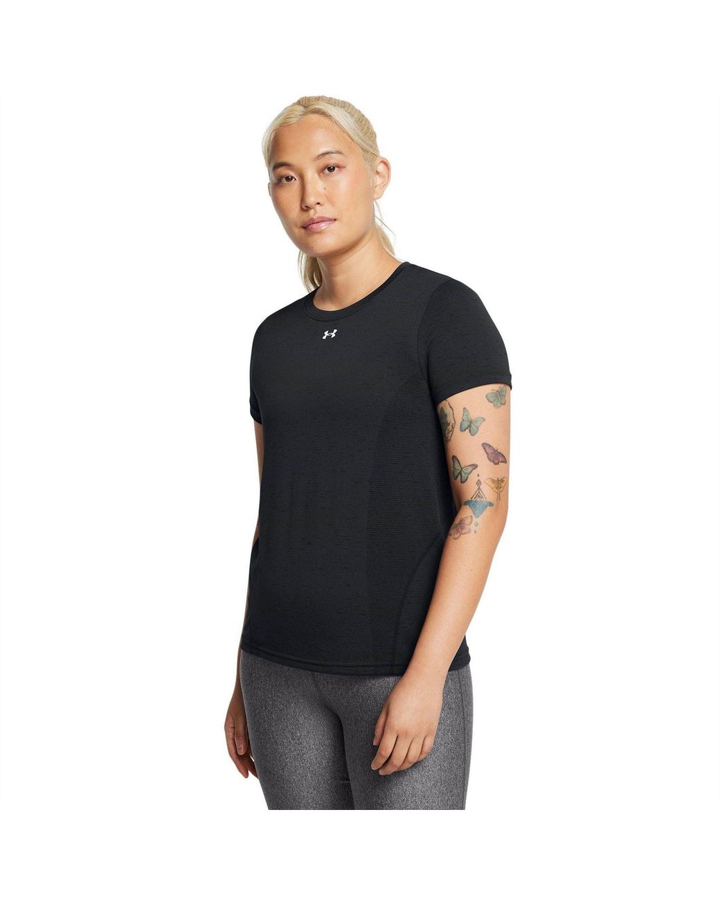 Under Armour Black Vanish Slim Fit Short Sleeve Top
