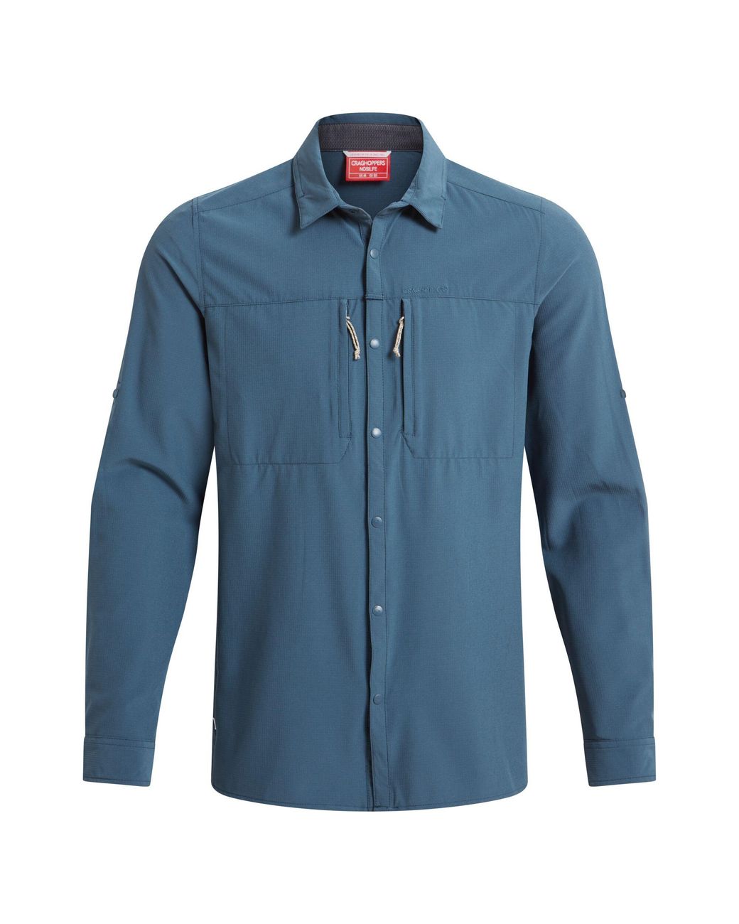 Craghoppers Blue Nosilife Long-Sleeved Shirt Stone) for men