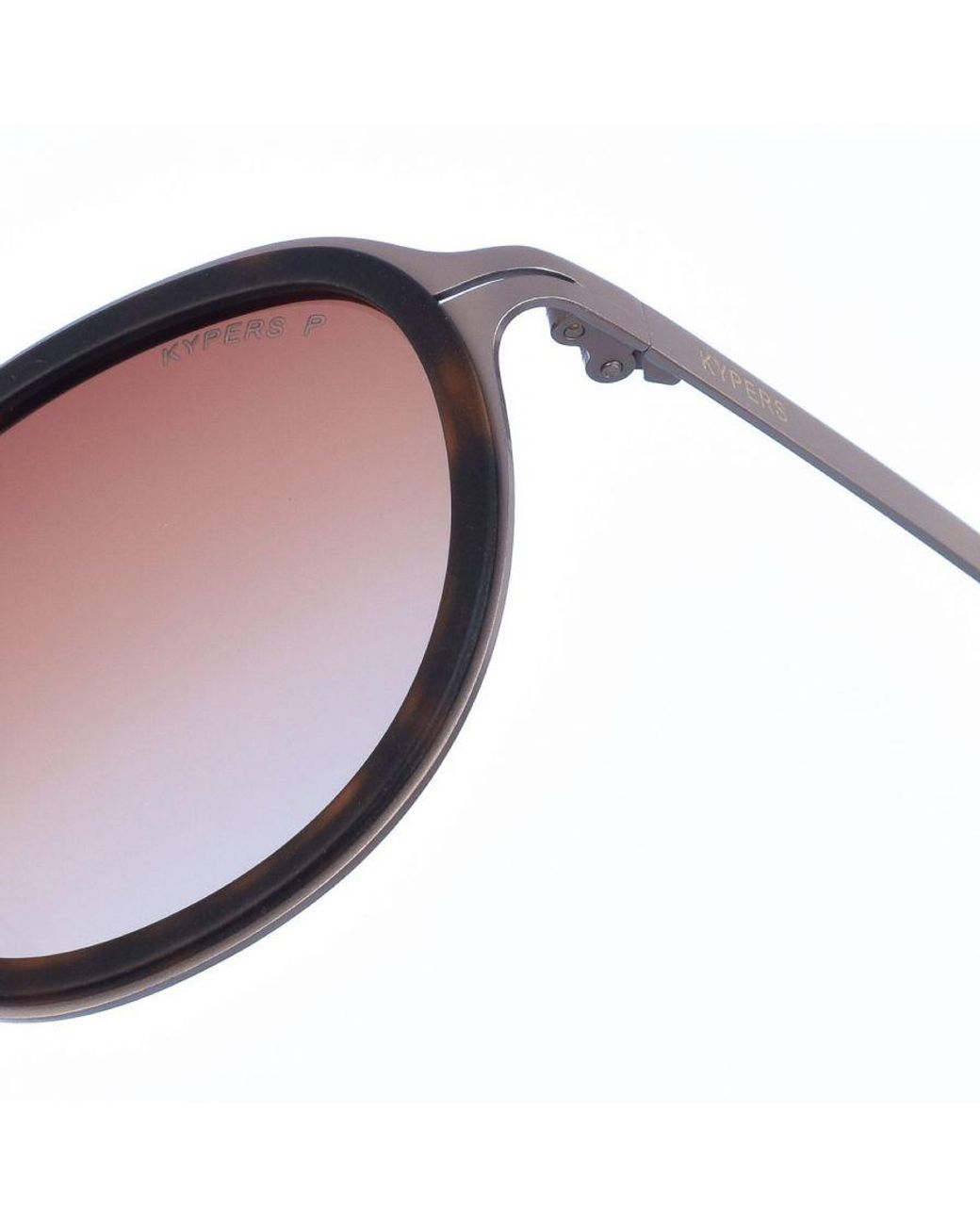 Kypers Brown Jossie Oval-Shaped Metal Sunglasses