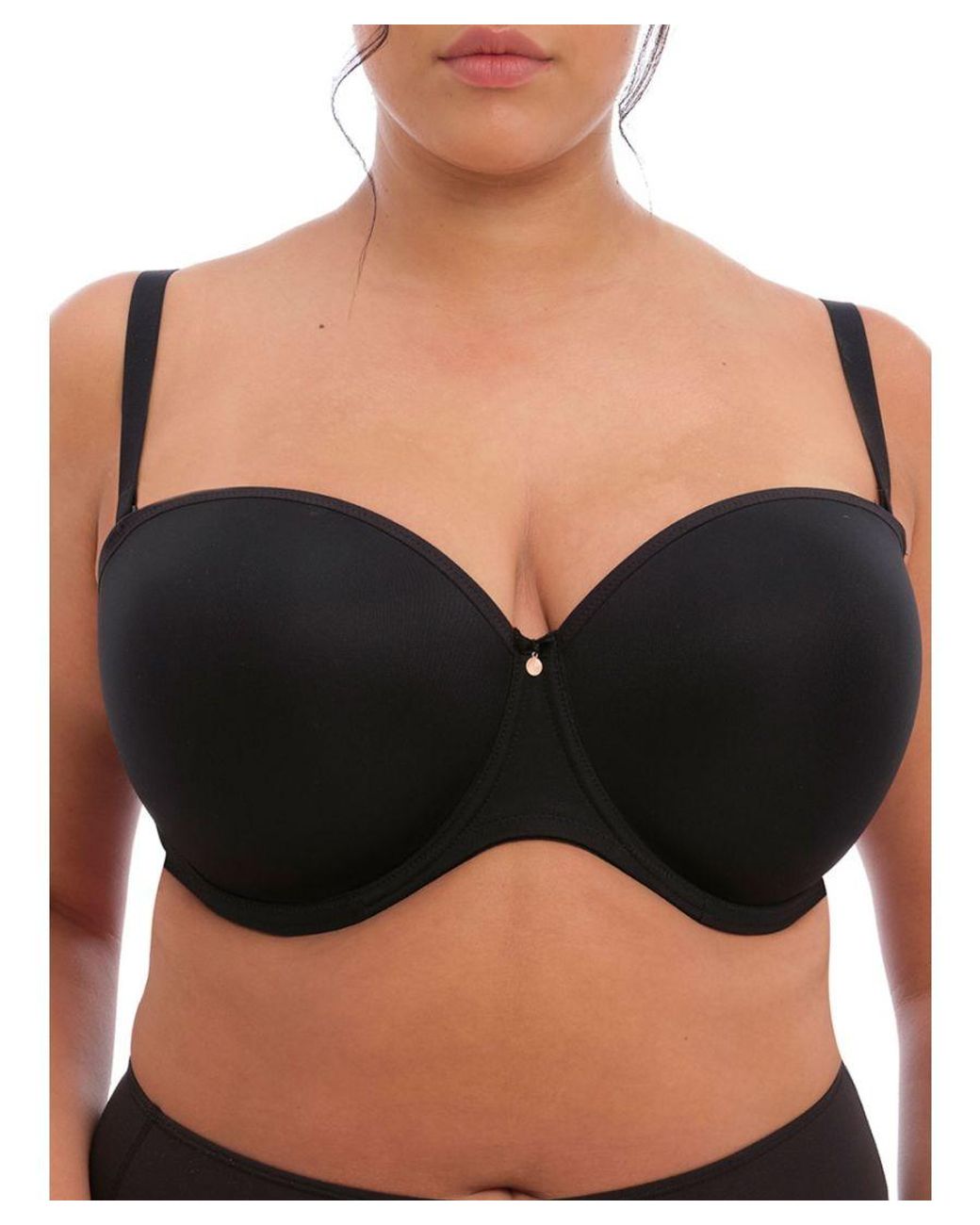 Elomi Black Smooth Moulded Strapless Bra
