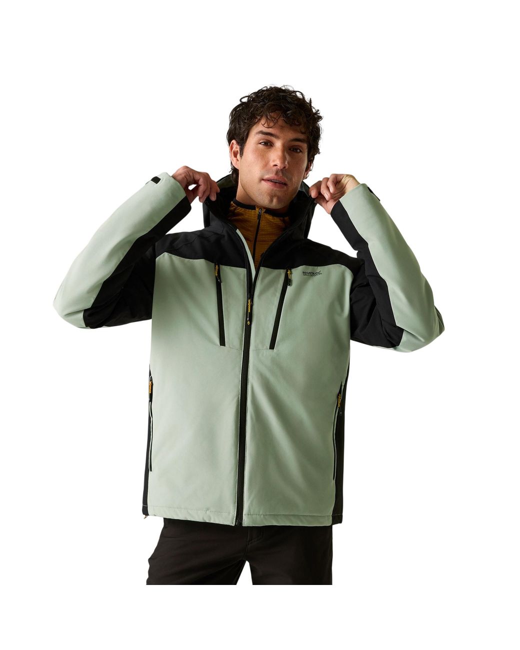 Regatta Green Highton Two Tone Waterproof Stretch Insulated Jacket (Glacier/ for men