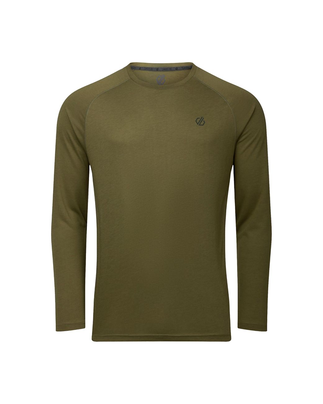 Dare 2b Green Agile Long-Sleeved T-Shirt (Nephrite Solid) for men