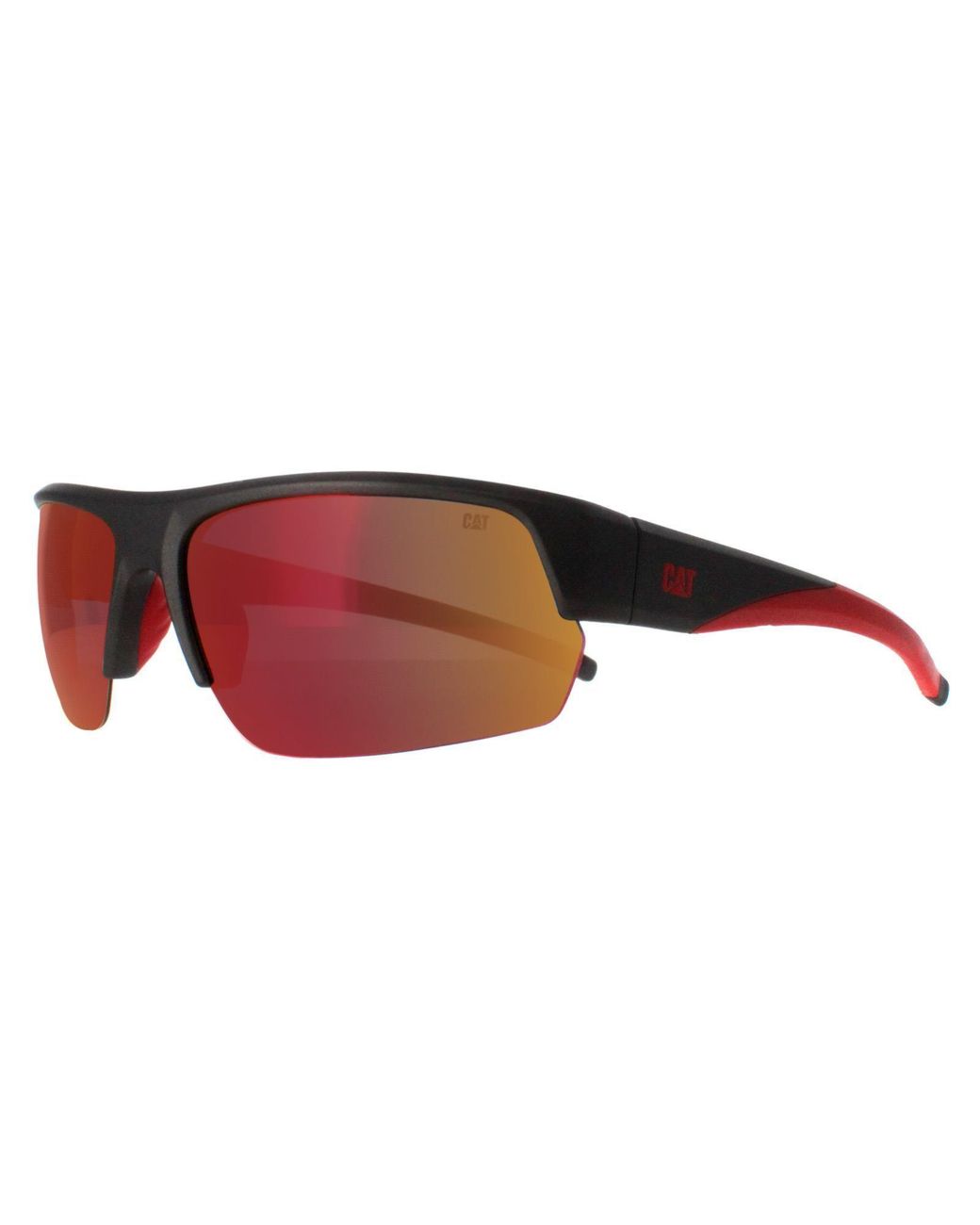 Caterpillar Brown Semi Rimless Matte Metallic Mirror Polarized Cts-8022 for men