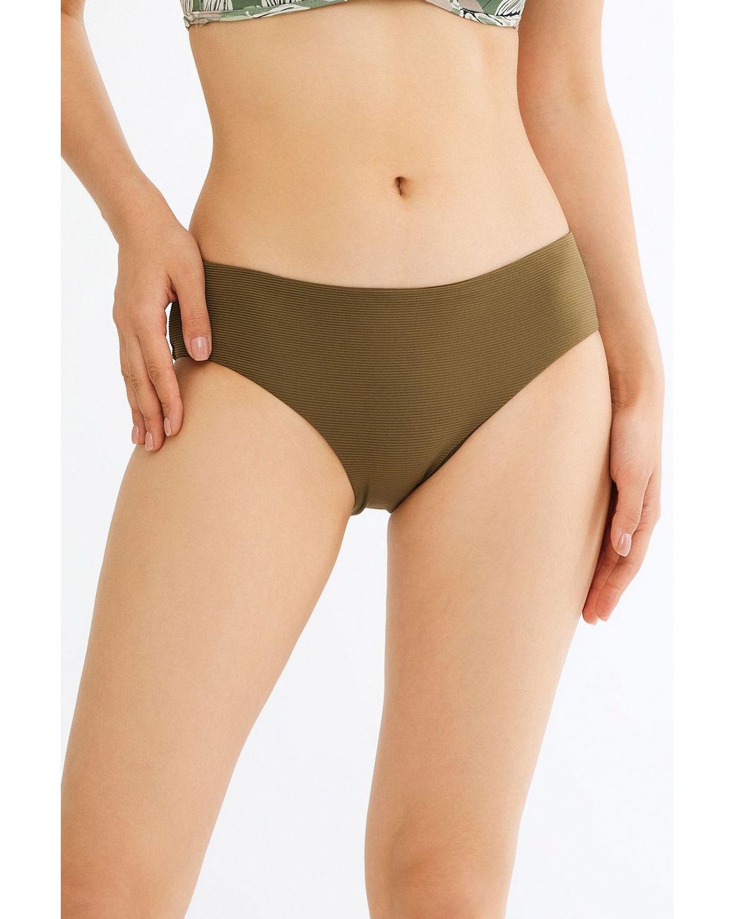Penti Green Mid-Waist Hipster Bikini Bottoms